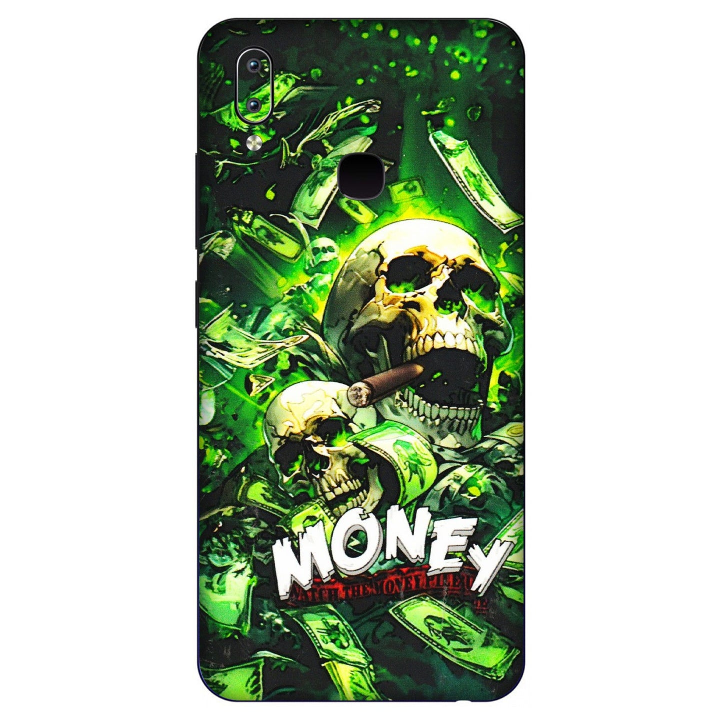 VIVO Y Series Phone Skins (All Models) - Skull Money - 3D Embossed Finish (L-303) Vivo Y91