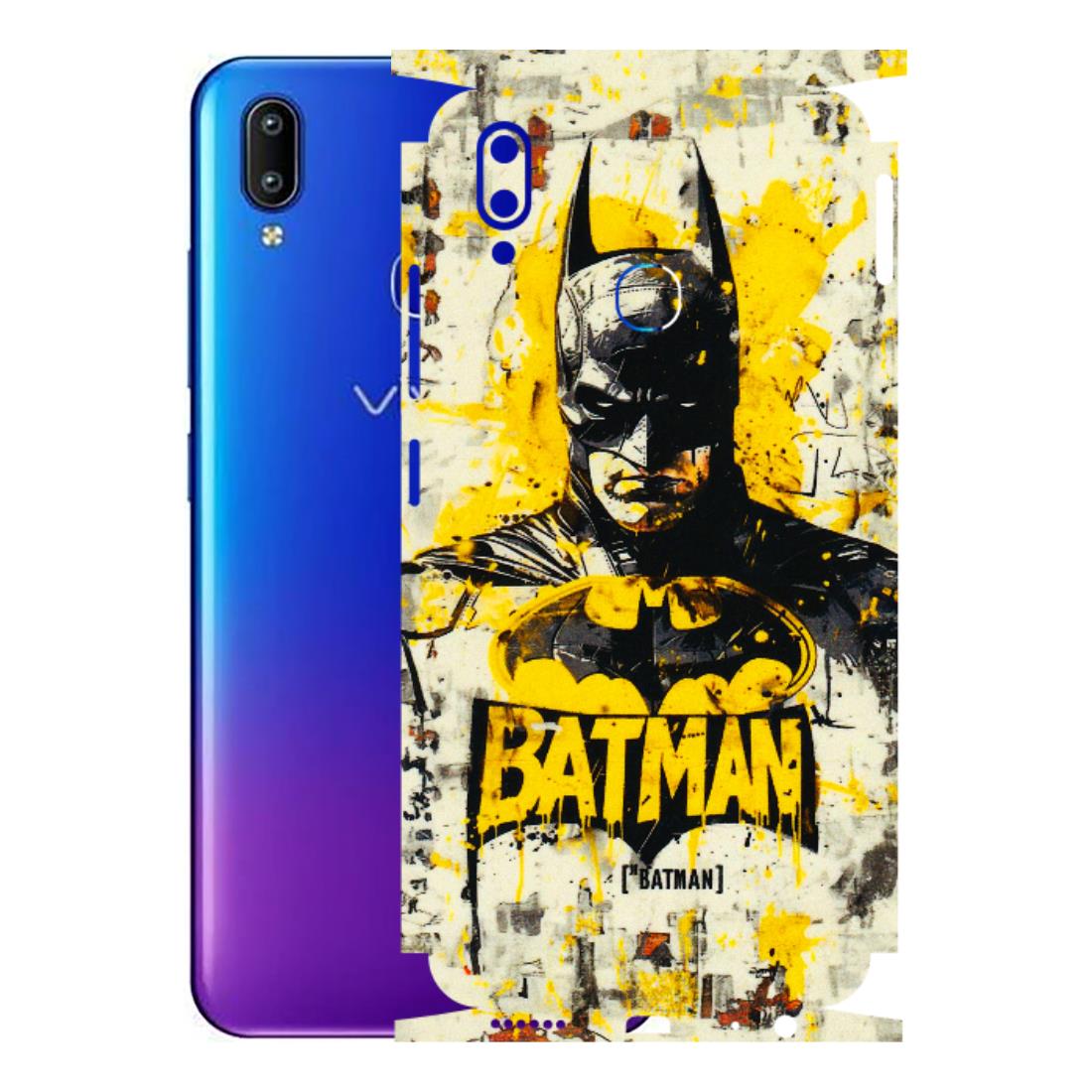 VIVO Y Series Phone Skins (All Models) - Batman Yellow BT - 3D Embossed Finish (L-304) Vivo Y91