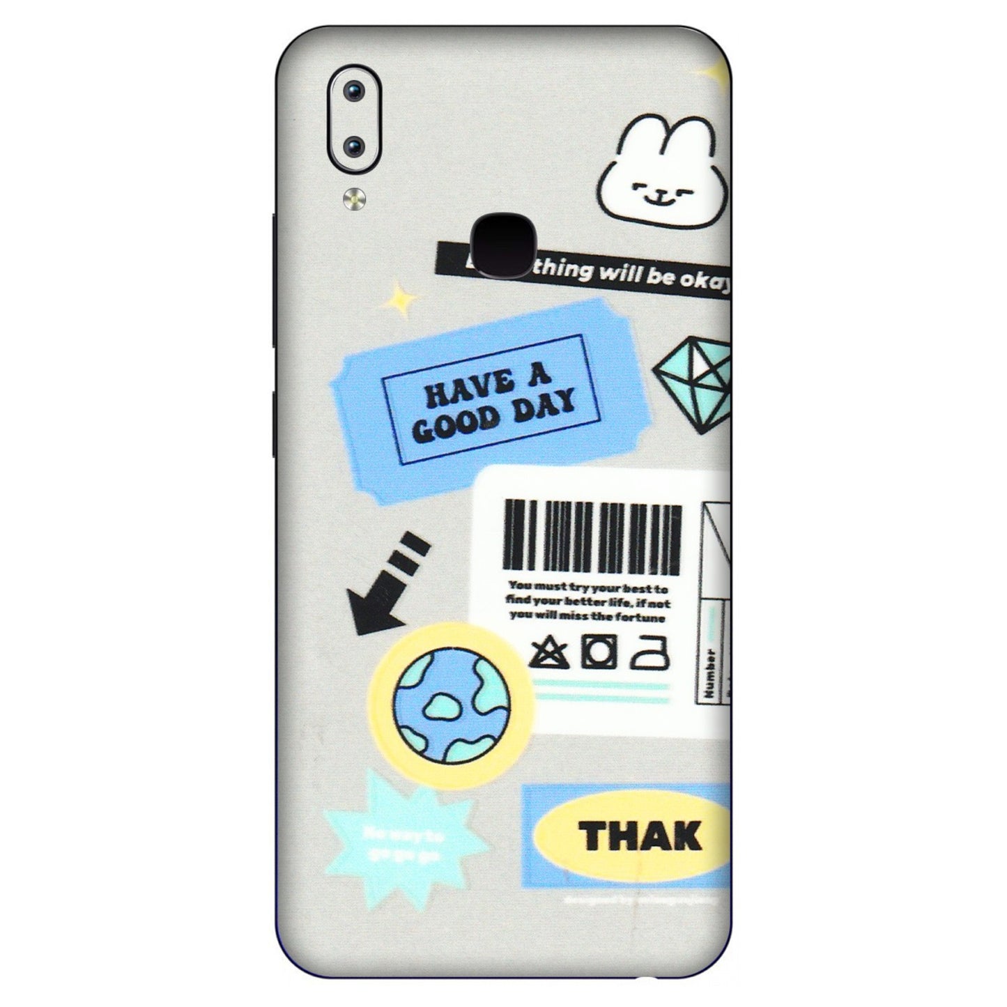 VIVO Y Series Phone Skins (All Models) - Will Be Okay Design - 3D Embossed Finish (L-316) Vivo Y91