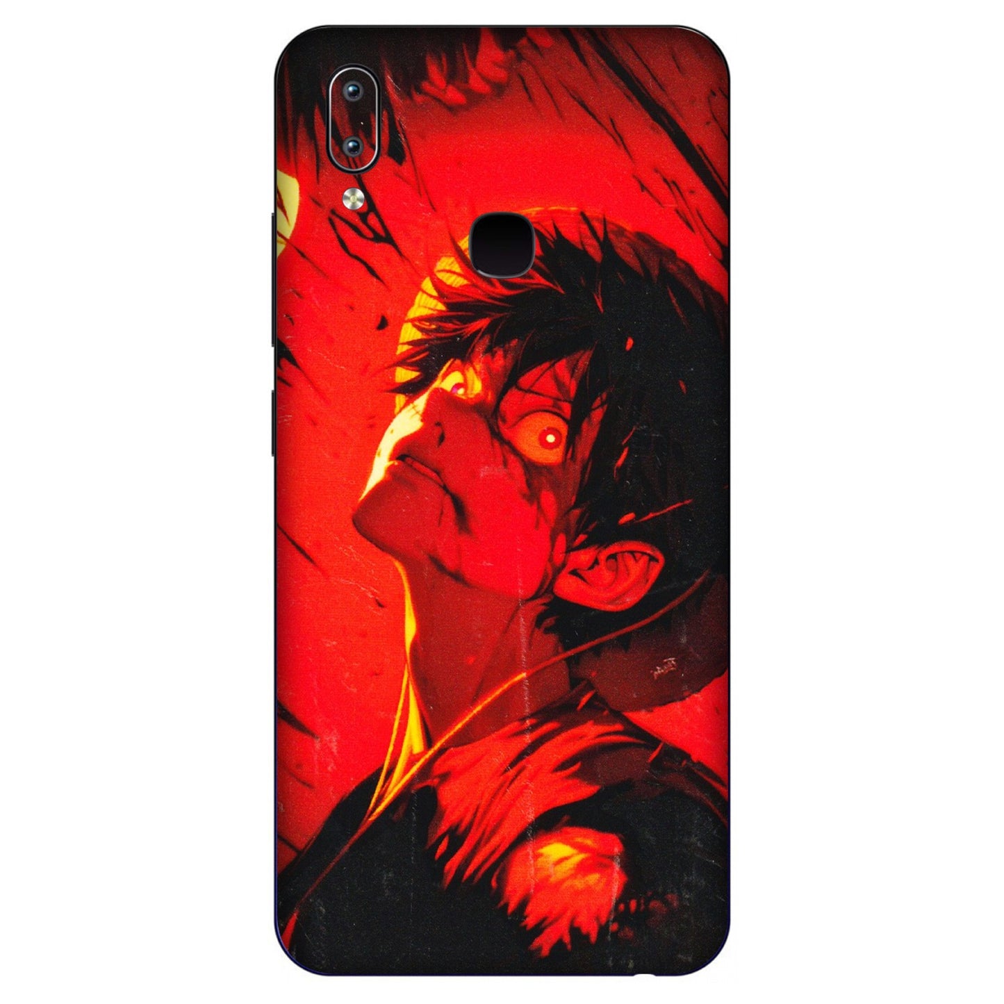 VIVO Y Series Phone Skins (All Models) - D.Luffy Power Up One Piece Anime - 3D Embossed Finish (L-326) Vivo Y91