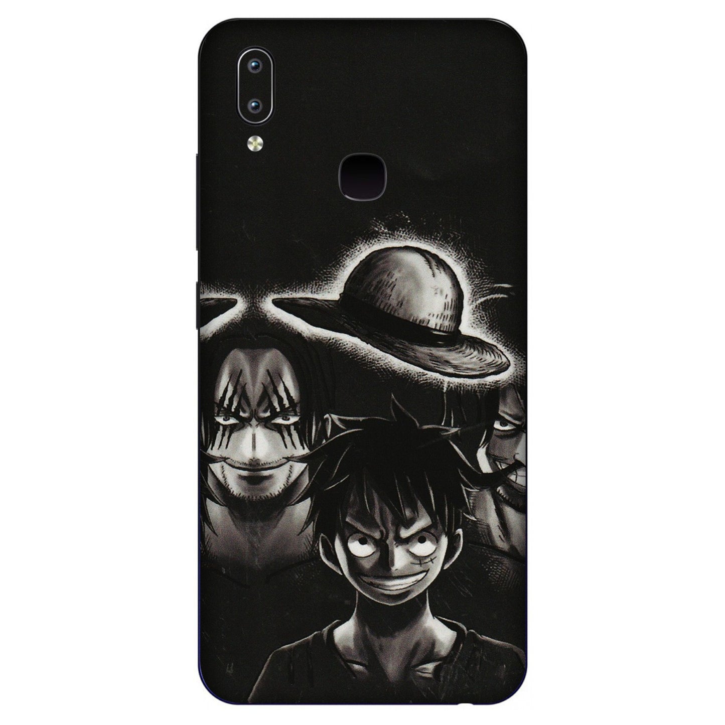 VIVO Y Series Phone Skins (All Models) - Black Luffy Hat - 3D Embossed Finish (L-57) Vivo Y91