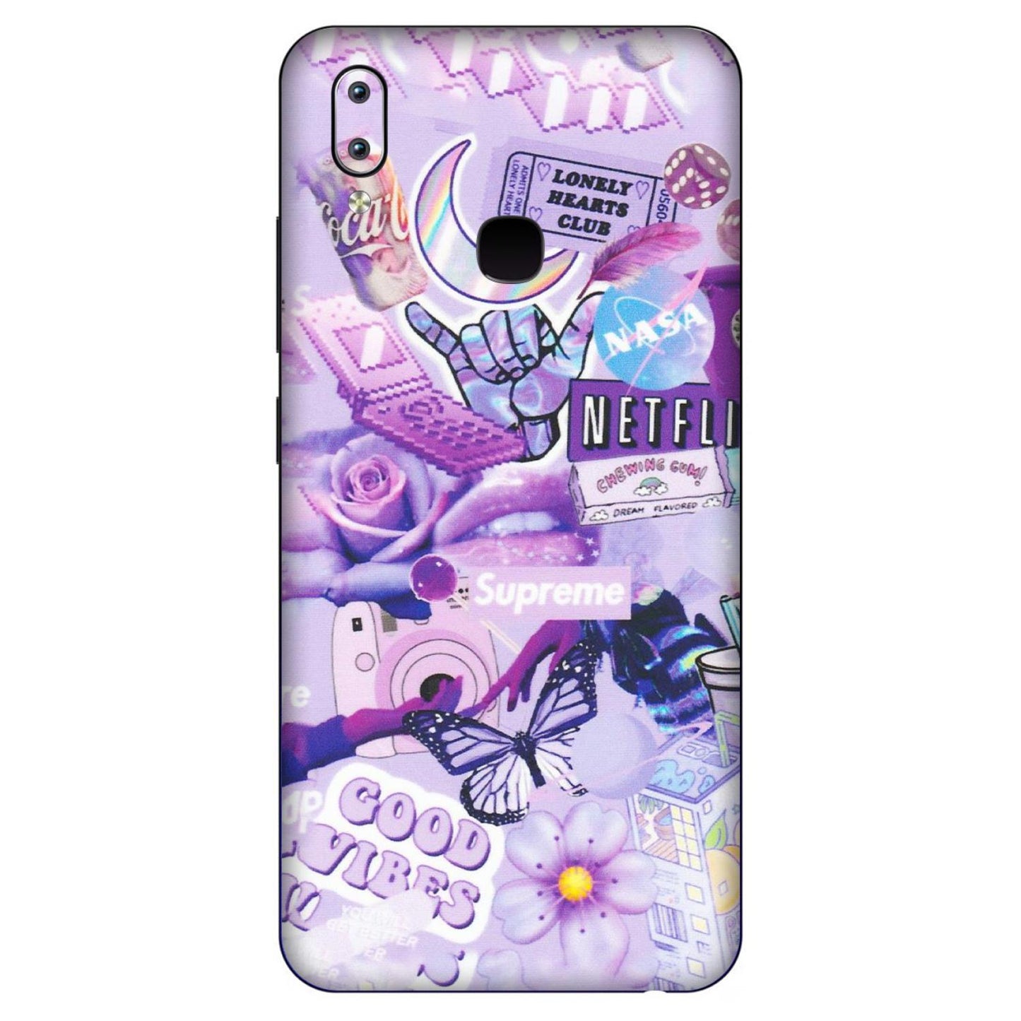 VIVO Y Series Phone Skins (All Models) - Supreme Purple Magic - Matte Finish (M-88) Vivo Y91