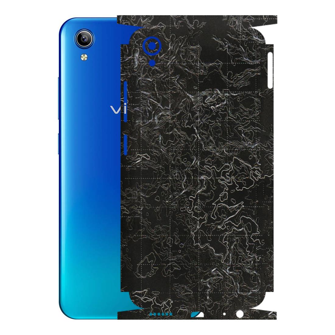 VIVO Y Series Phone Skins (All Models) - Black map Texture - 3D Embossed Finish (L-201) Vivo Y91i