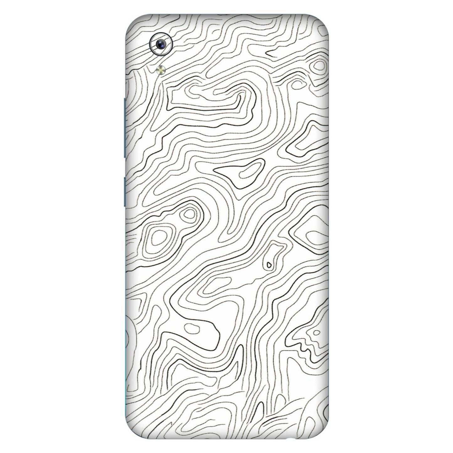 VIVO Y Series Phone Skins (All Models) - White Black Swirls - 3D Embossed Finish (L-219) Vivo Y91i