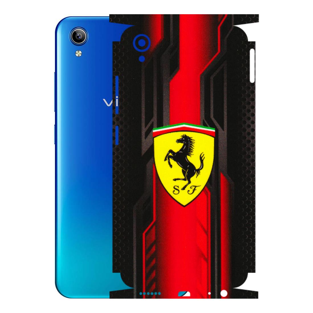 VIVO Y Series Phone Skins (All Models) - Black Ferrari Logo - 3D Embossed Finish (L-253) Vivo Y91i