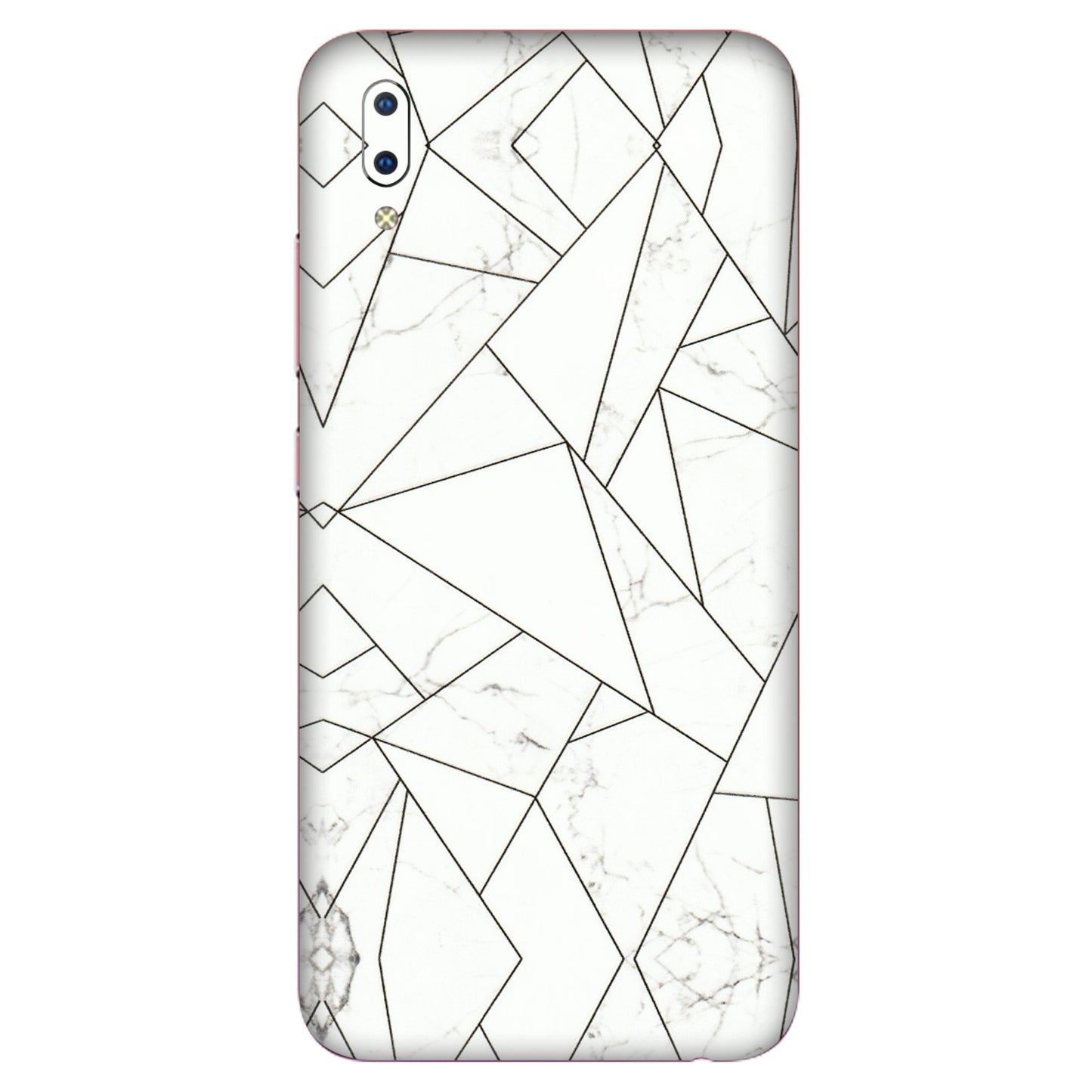 VIVO Y Series Phone Skins (All Models) - Luxury White Marble Effect - 3D Embossed Finish (L-168) Vivo Y93