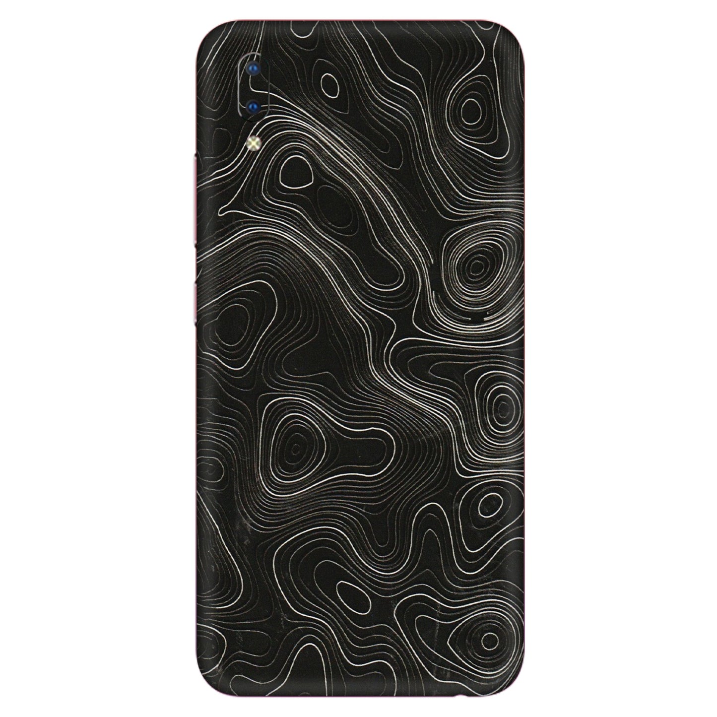 VIVO Y Series Phone Skins (All Models) - Black Swirl - 3D Embossed Finish (L-196) Vivo Y93