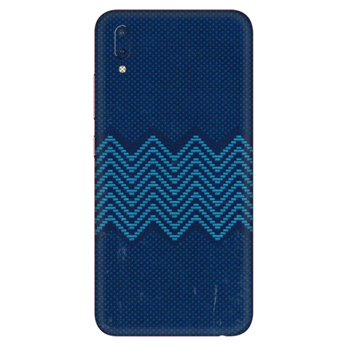 VIVO Y Series Phone Skins (All Models) - Blue Sober Waves - 3D Embossed Finish (L-306) Vivo Y93