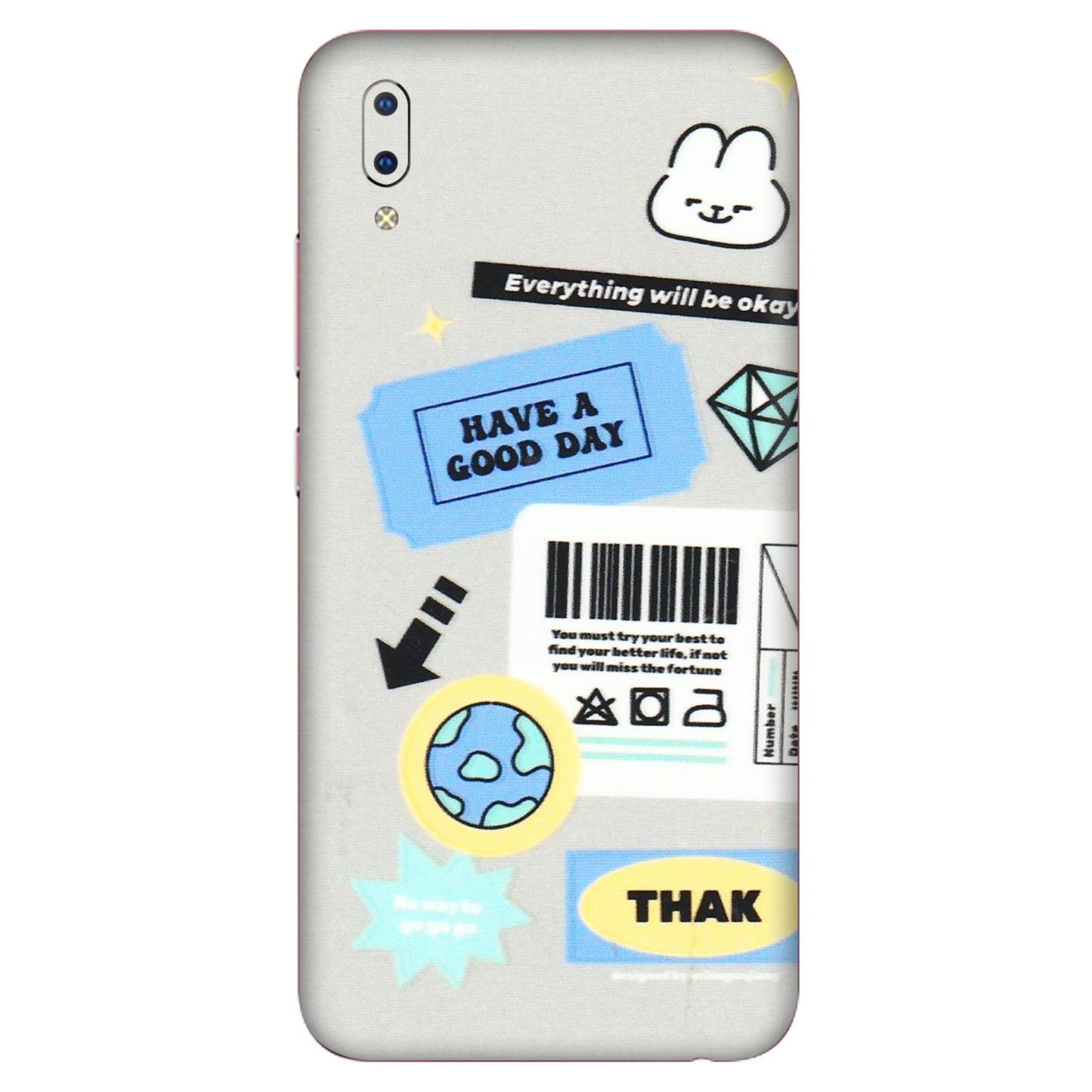 VIVO Y Series Phone Skins (All Models) - Will Be Okay Design - 3D Embossed Finish (L-316) Vivo Y93
