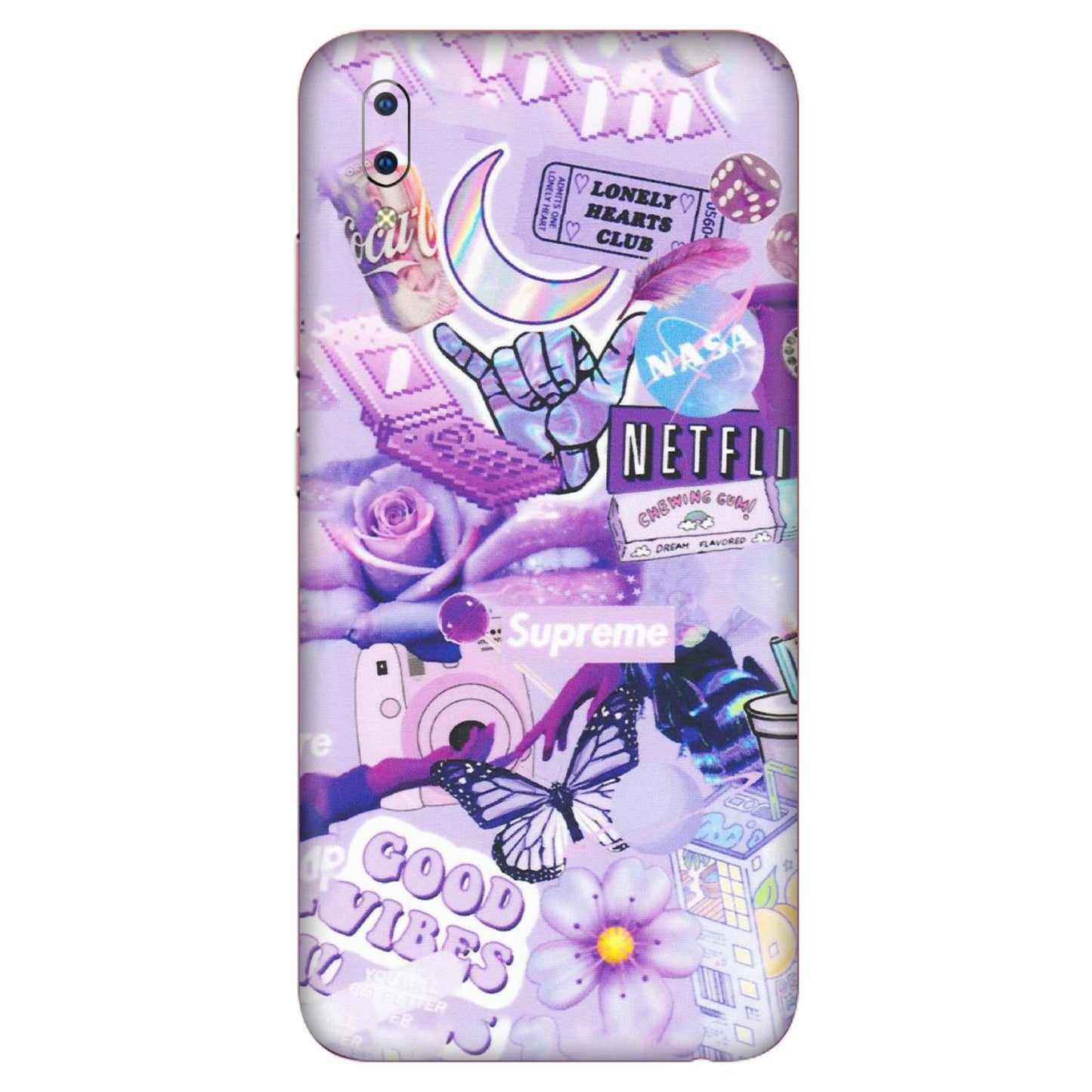 VIVO Y Series Phone Skins (All Models) - Supreme Purple Magic - Matte Finish (M-88) Vivo Y93
