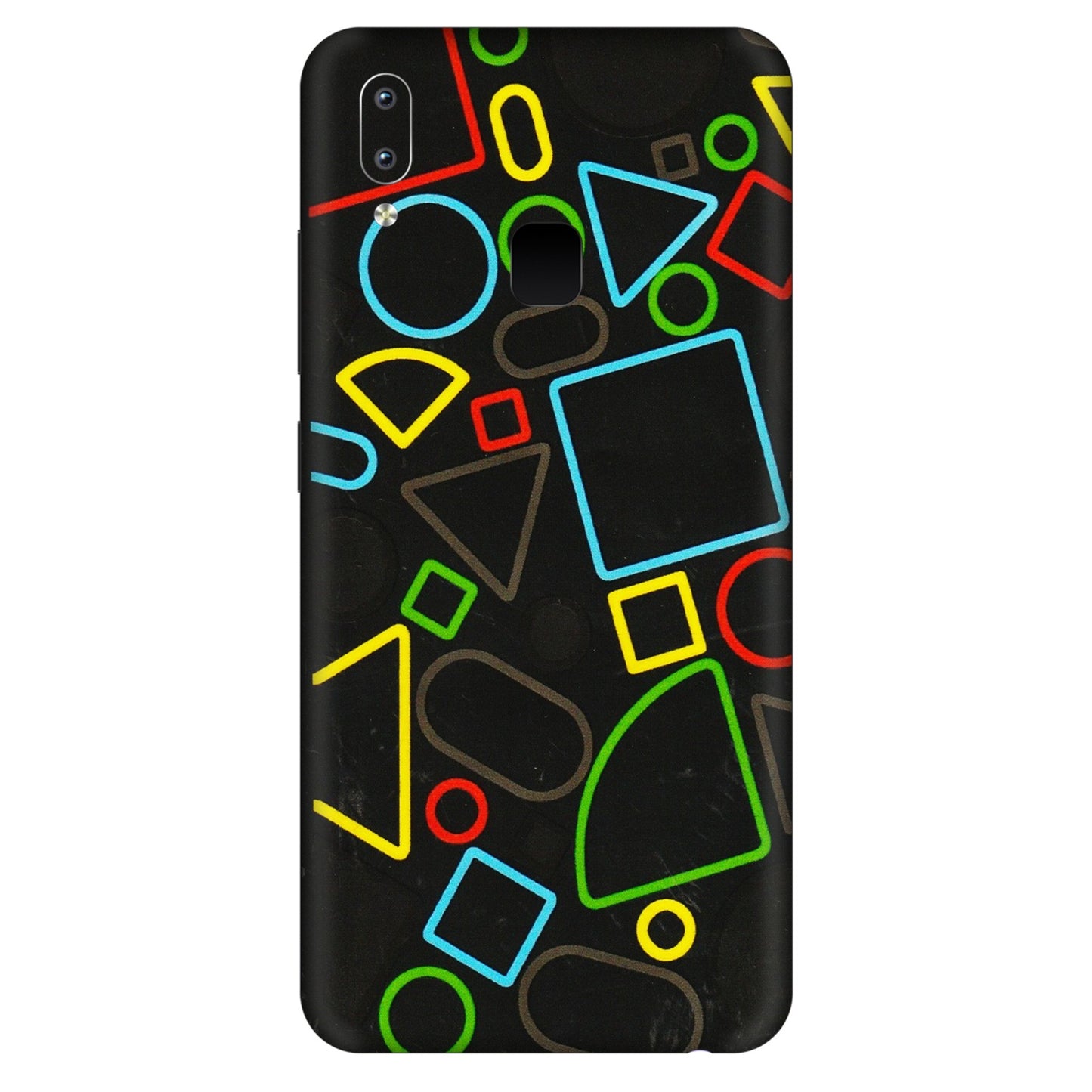 VIVO Y Series Phone Skins (All Models) - Black Shapes - 3D Embossed Finish (L-131) Vivo Y95