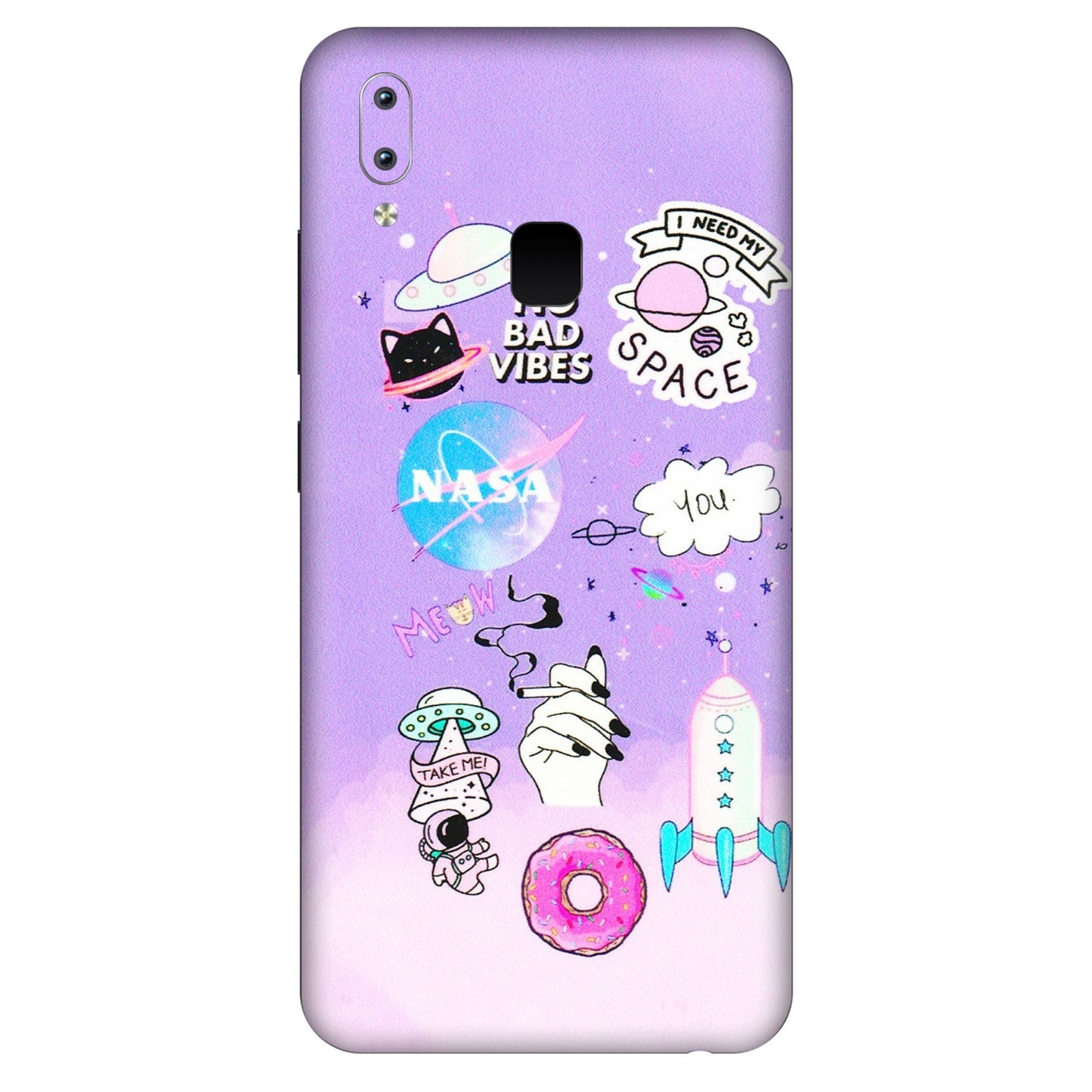 VIVO Y Series Phone Skins (All Models) - I Need My Nasa Skin - 3D Embossed Finish (L-149) Vivo Y95