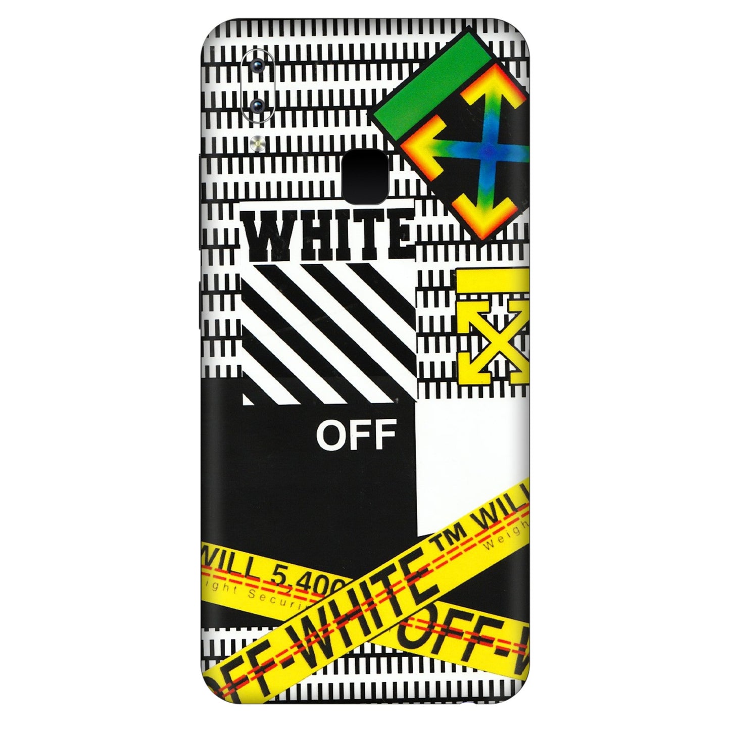 VIVO Y Series Phone Skins (All Models) - White Off Abstract - 3D Embossed Finish (L-172) Vivo Y95