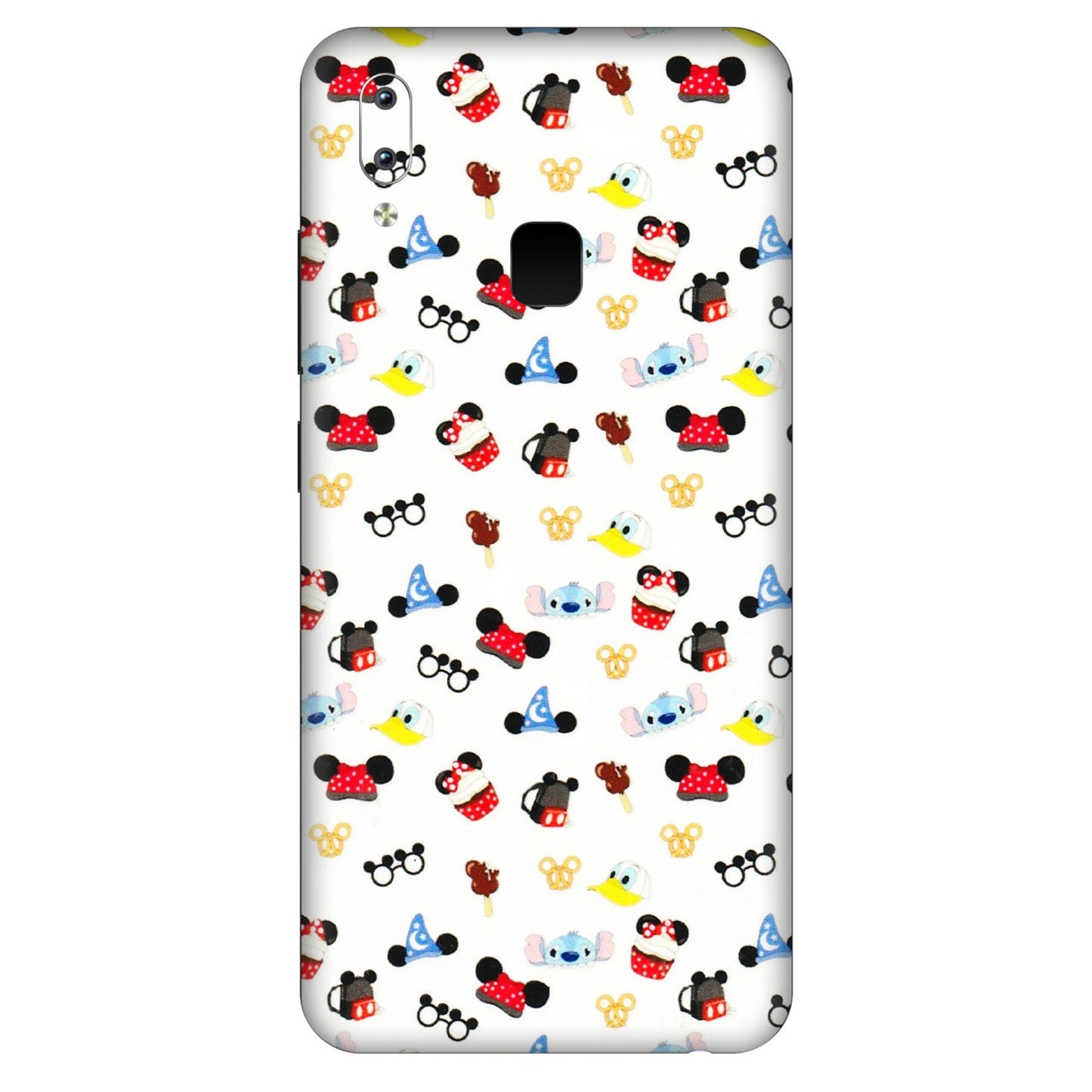VIVO Y Series Phone Skins (All Models) - Minnie Mouse & Donald Doodles s - 3D Embossed Finish (L-194) Vivo Y95