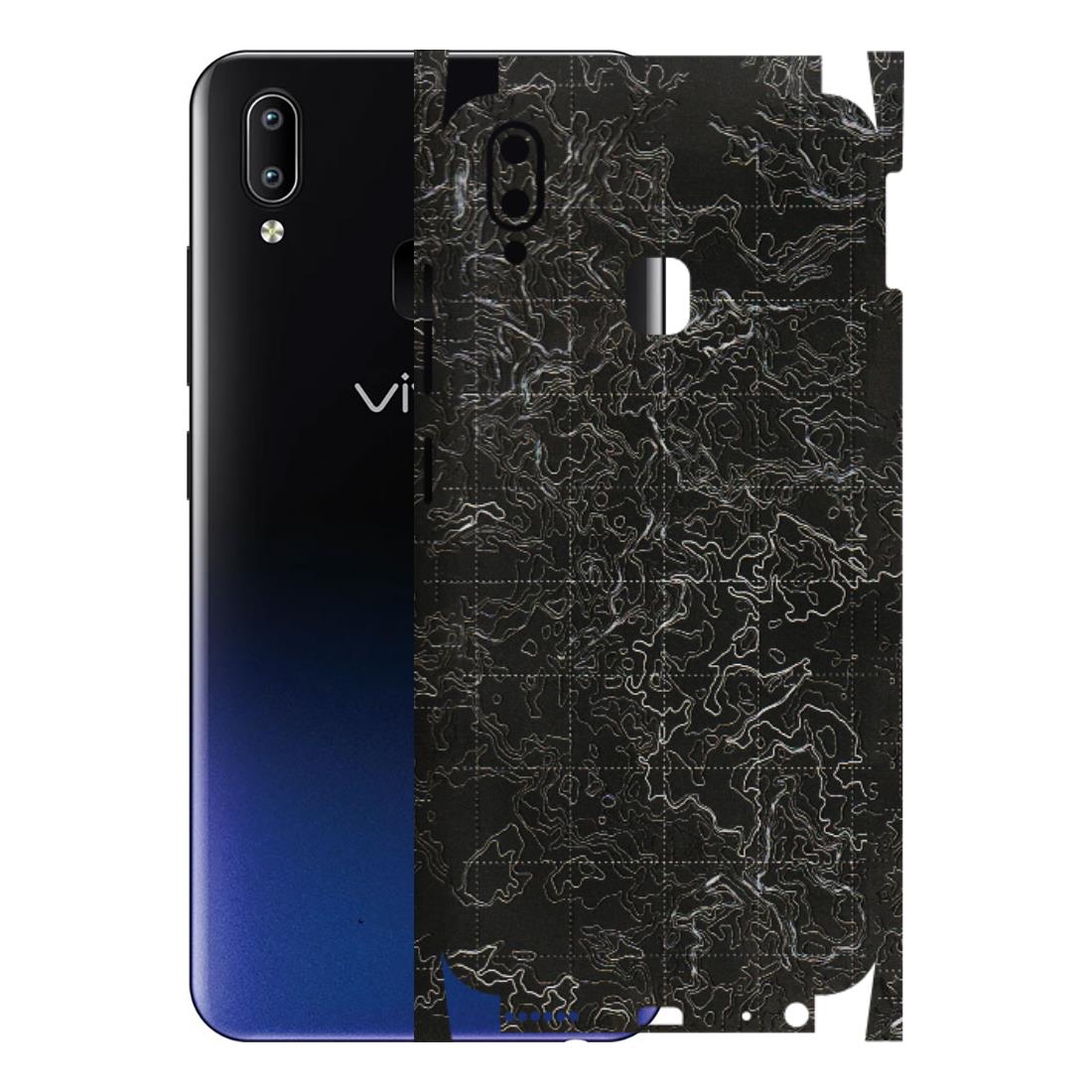 VIVO Y Series Phone Skins (All Models) - Black map Texture - 3D Embossed Finish (L-201) Vivo Y95