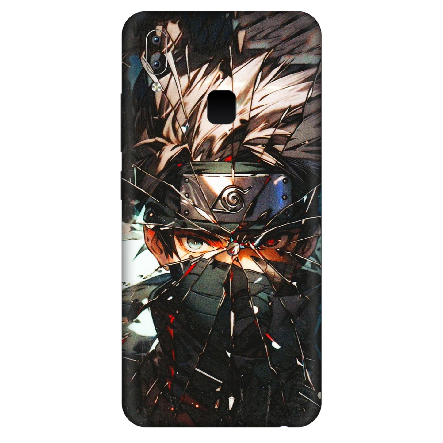 VIVO Y Series Phone Skins (All Models) - Kakashi Shattered Glass Effect - 3D Embossed Finish (L-237) Vivo Y95