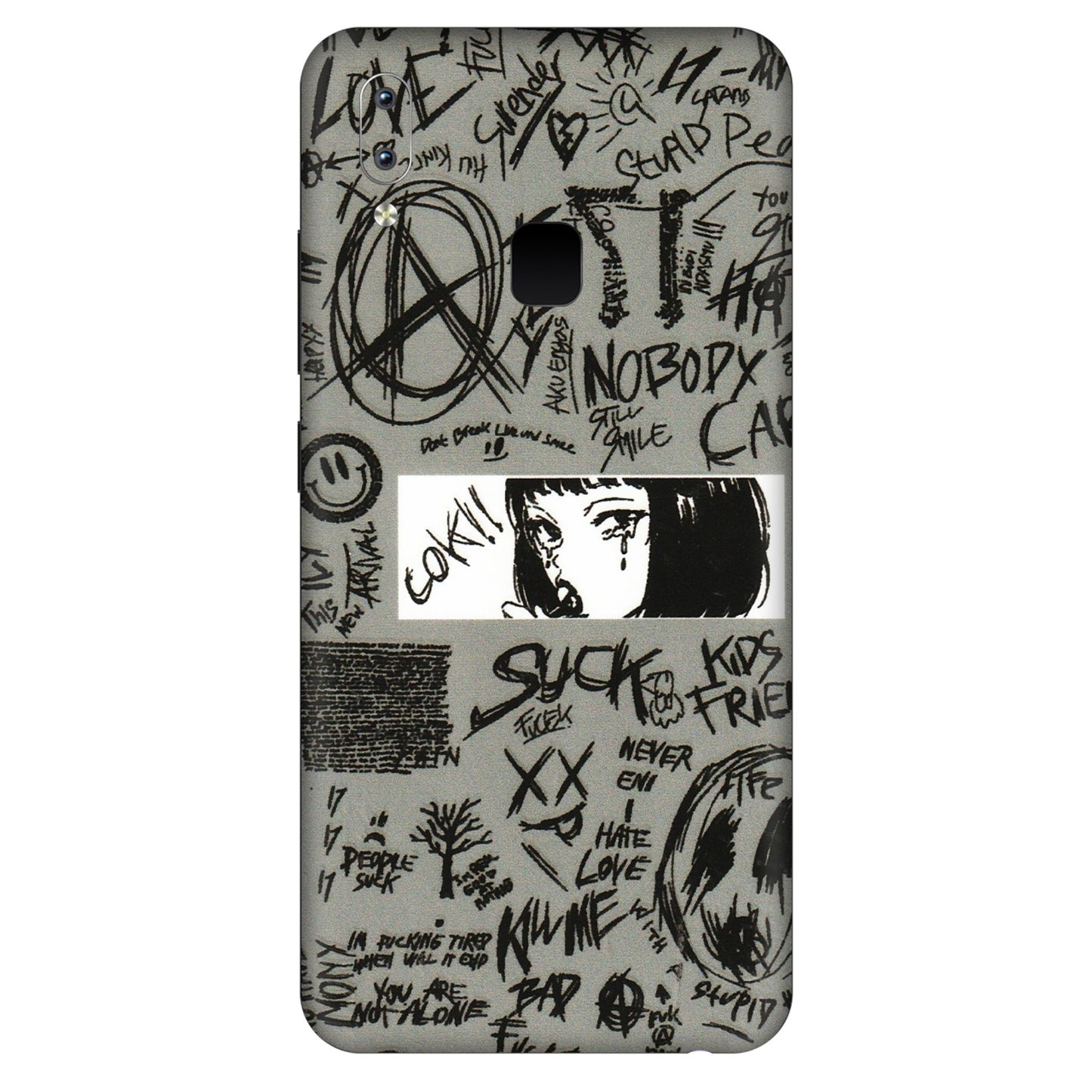VIVO Y Series Phone Skins (All Models) - Never Have Love Anime - 3D Embossed Finish (L-260) Vivo Y95