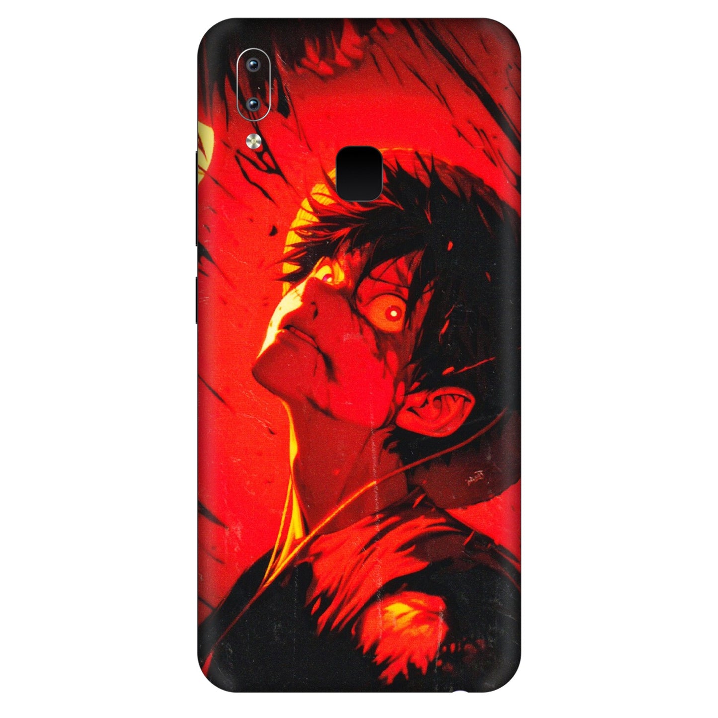VIVO Y Series Phone Skins (All Models) - D.Luffy Power Up One Piece Anime - 3D Embossed Finish (L-326) Vivo Y95