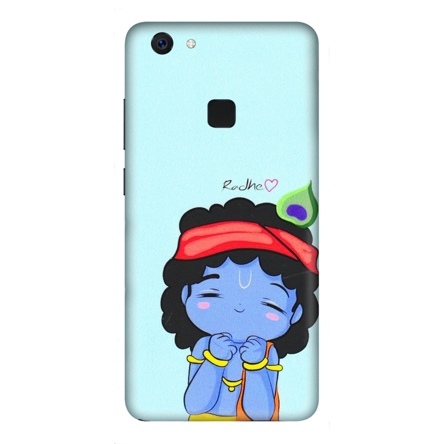 VIVO Z/V/X/T/U/S Series Phone Skins (All Models) - Radhe Radhe Cute Toon - 3D Embossed Finish (L-05) Vivo Z10