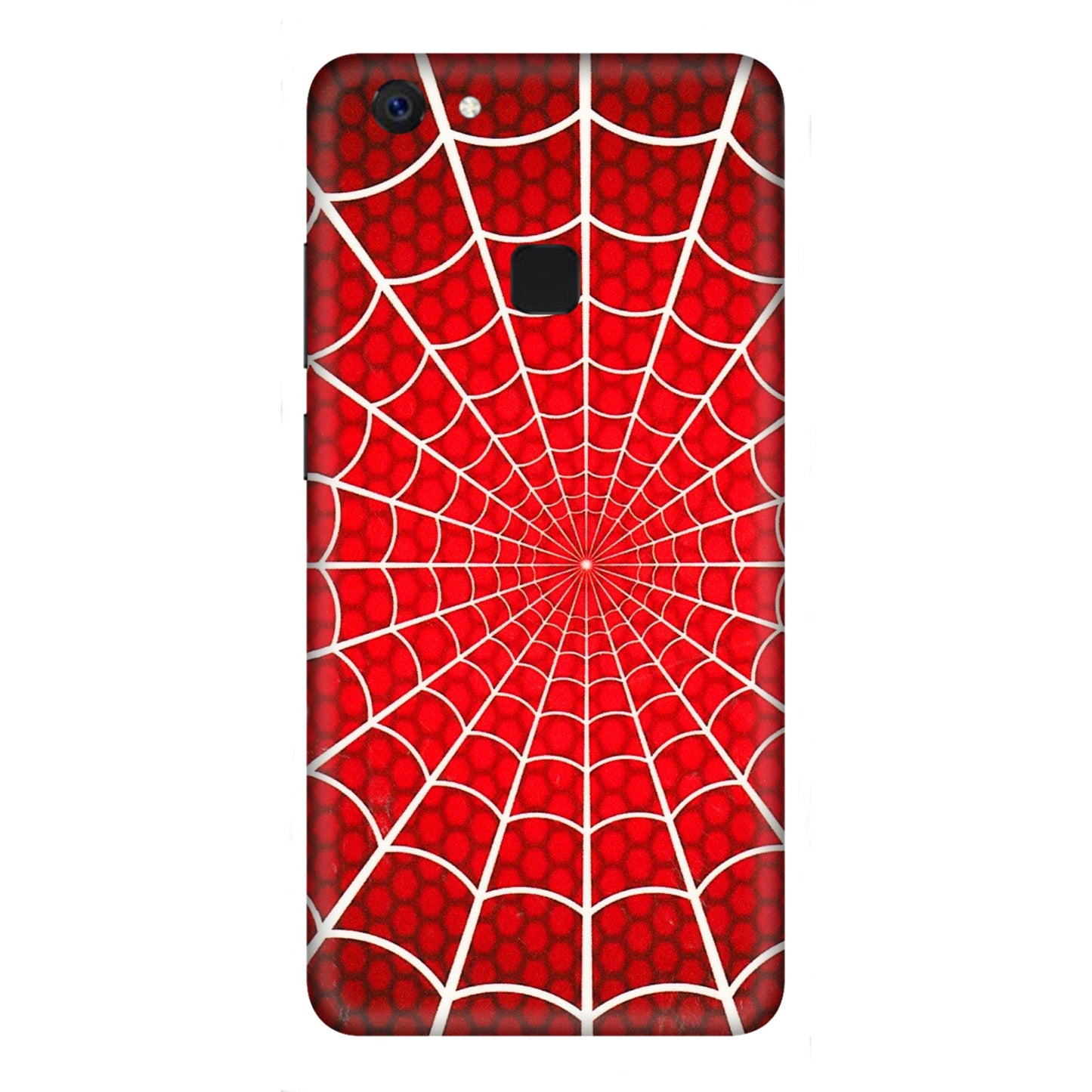 VIVO Z/V/X/T/U/S Series Phone Skins (All Models) - Classic Spidey Web - 3D Embossed Finish (L-115) Vivo Z10