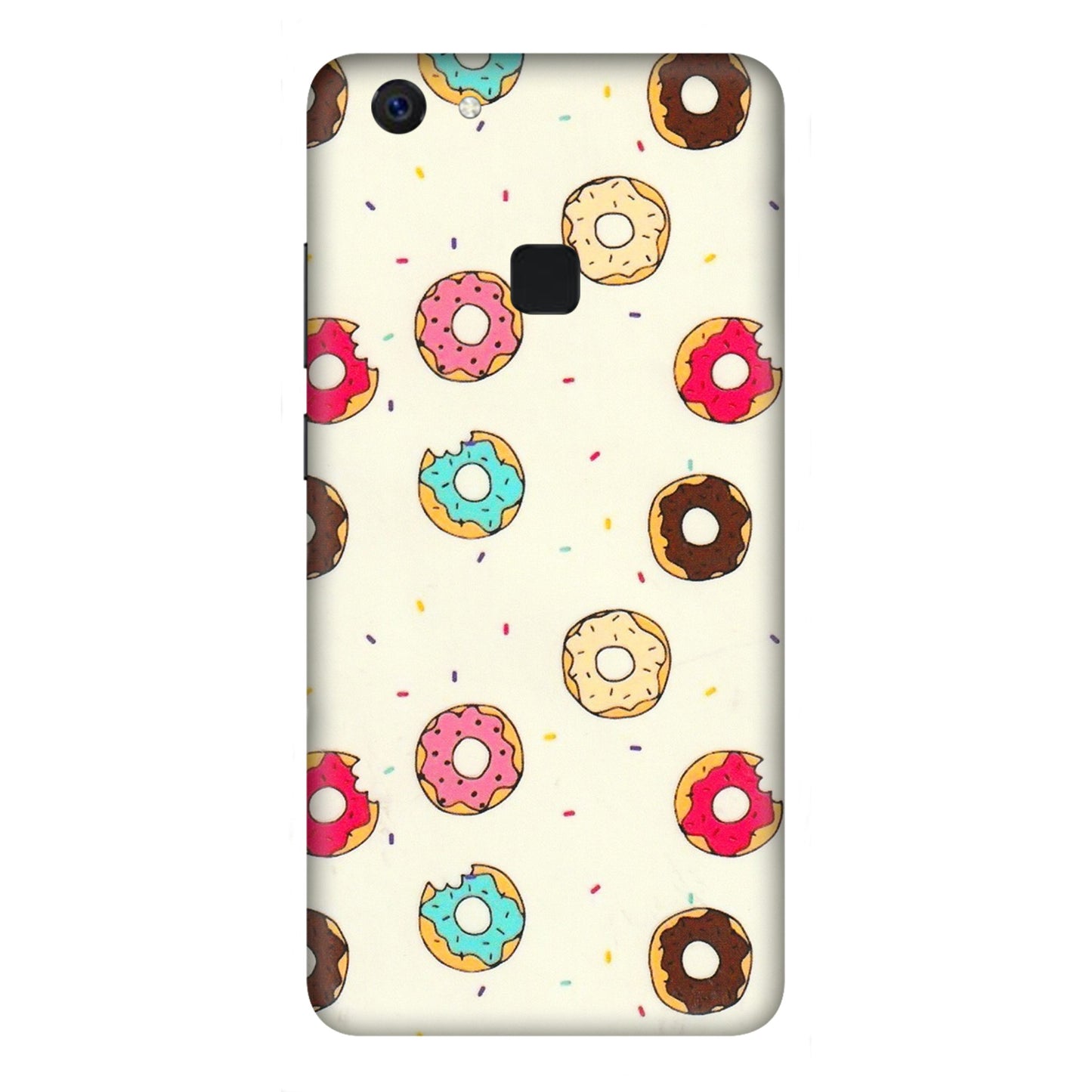 VIVO Z/V/X/T/U/S Series Phone Skins (All Models) - Mini Donuts Doodle Art - 3D Embossed Finish (L-122) Vivo Z10