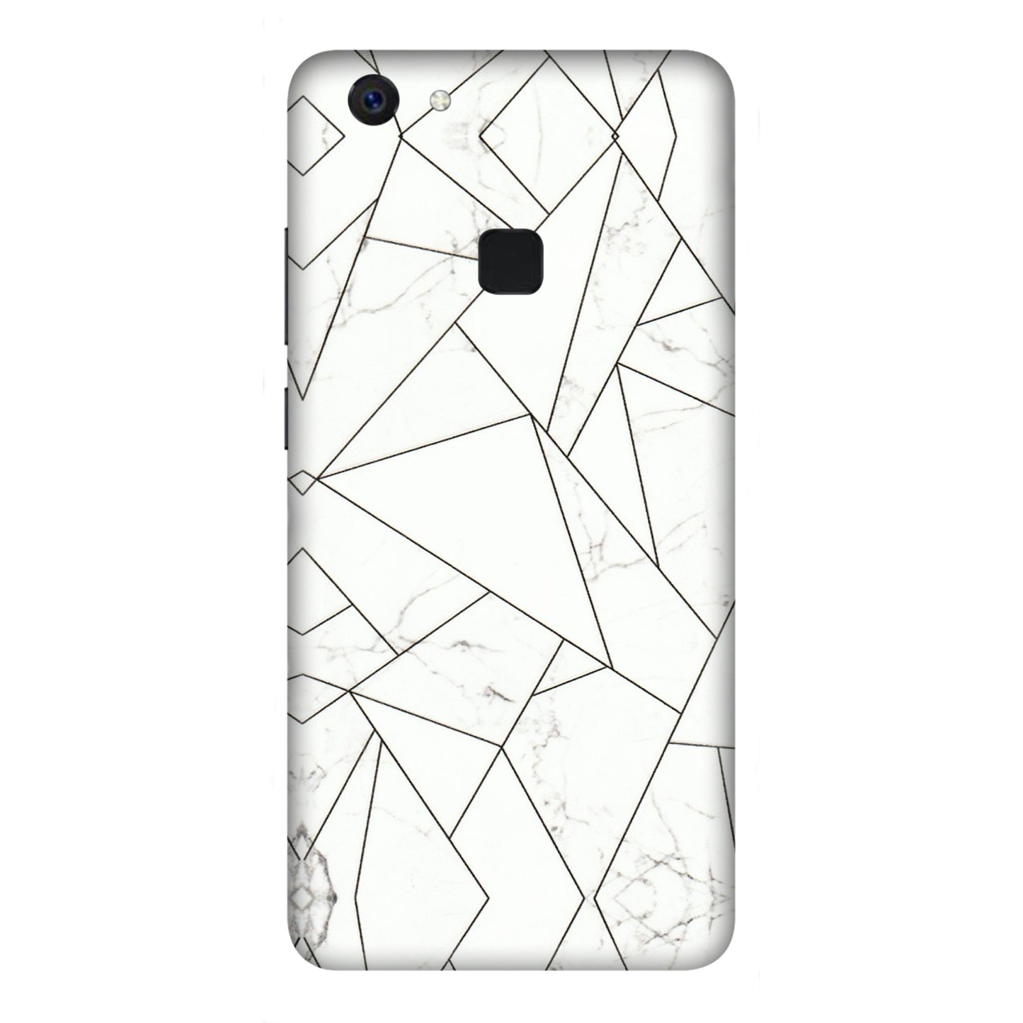 VIVO Z/V/X/T/U/S Series Phone Skins (All Models) - Luxury White Marble Effect - 3D Embossed Finish (L-168) Vivo Z10