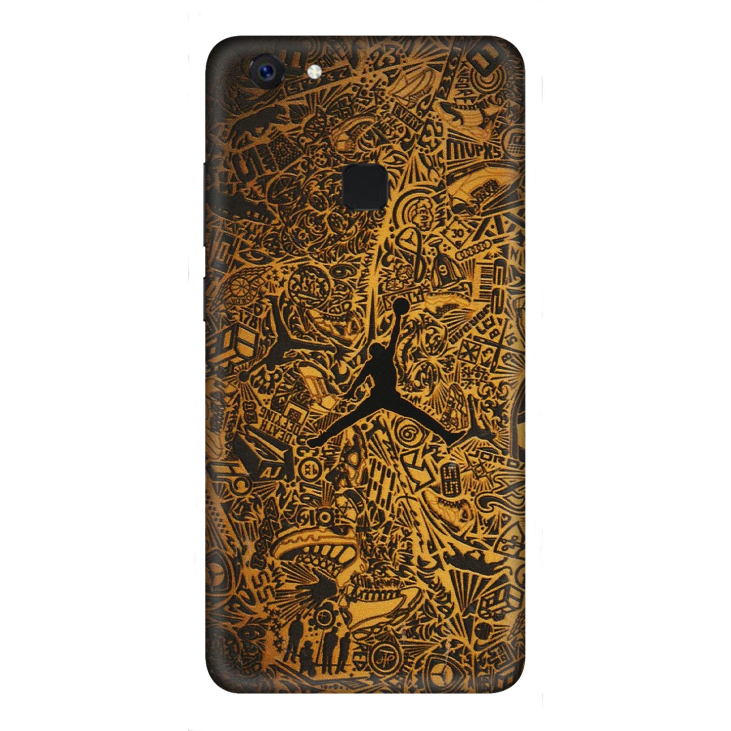 VIVO Z/V/X/T/U/S Series Phone Skins (All Models) - Premium Gold Basketball Player - 3D Embossed Finish (L-236) Vivo Z10