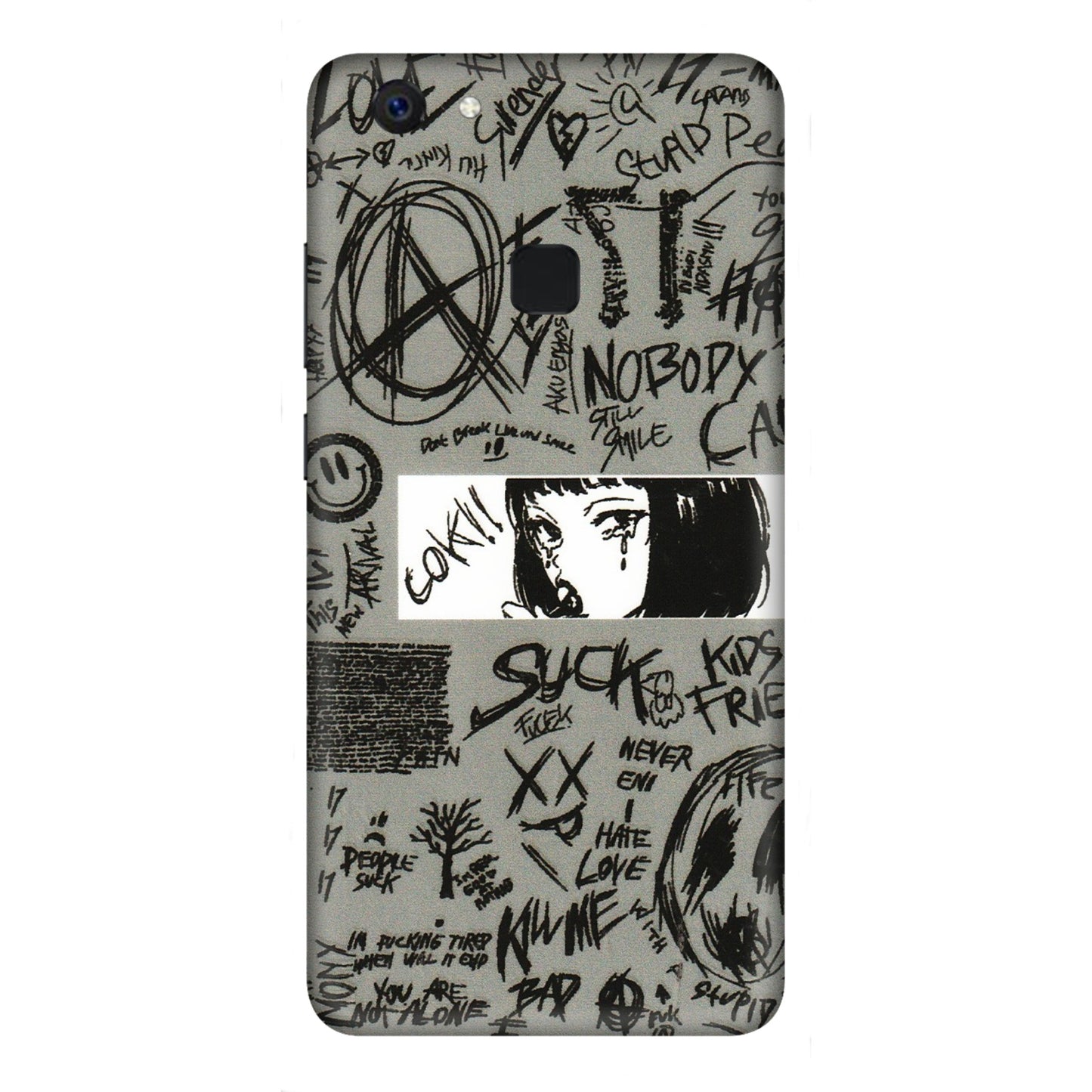 VIVO Z/V/X/T/U/S Series Phone Skins (All Models) - Never Have Love Anime - 3D Embossed Finish (L-260) Vivo Z10