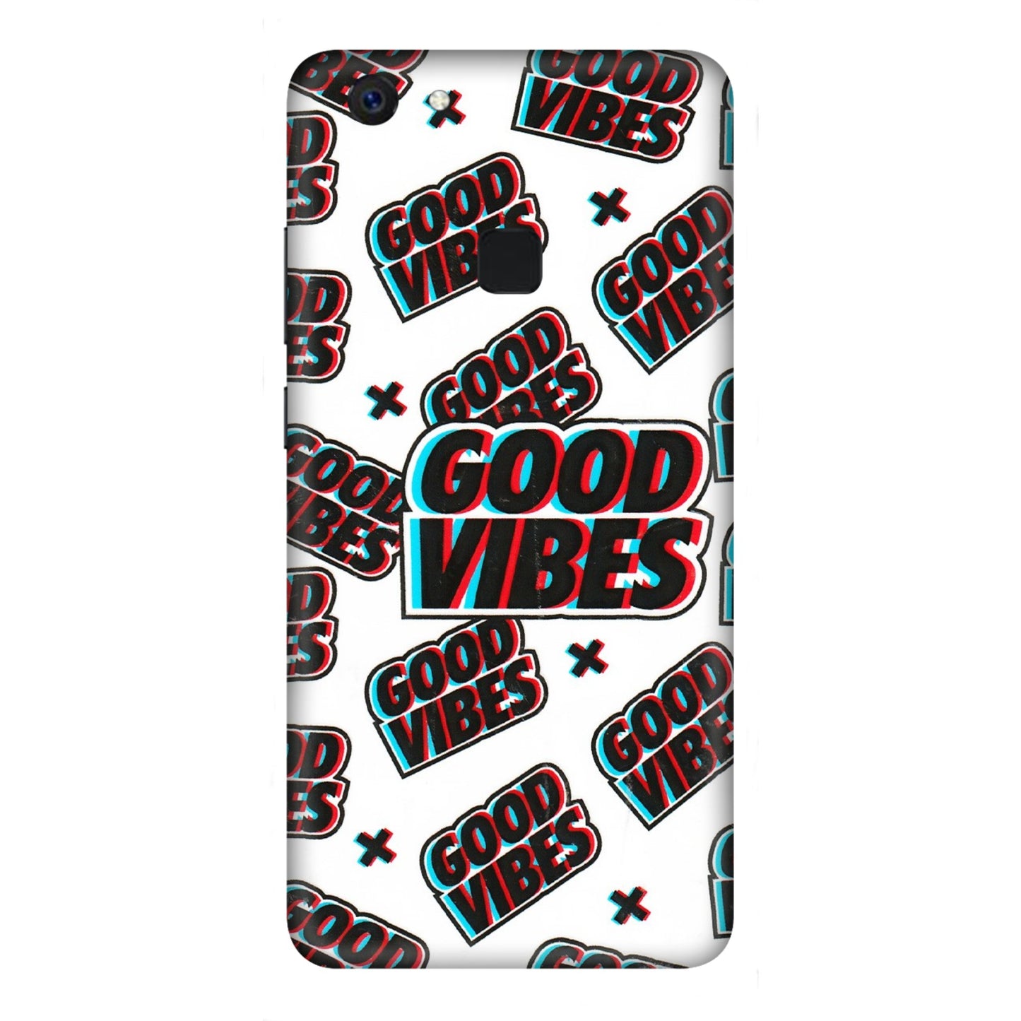 VIVO Z/V/X/T/U/S Series Phone Skins (All Models) - Good Vibes - 3D Embossed Finish (L-282) Vivo Z10