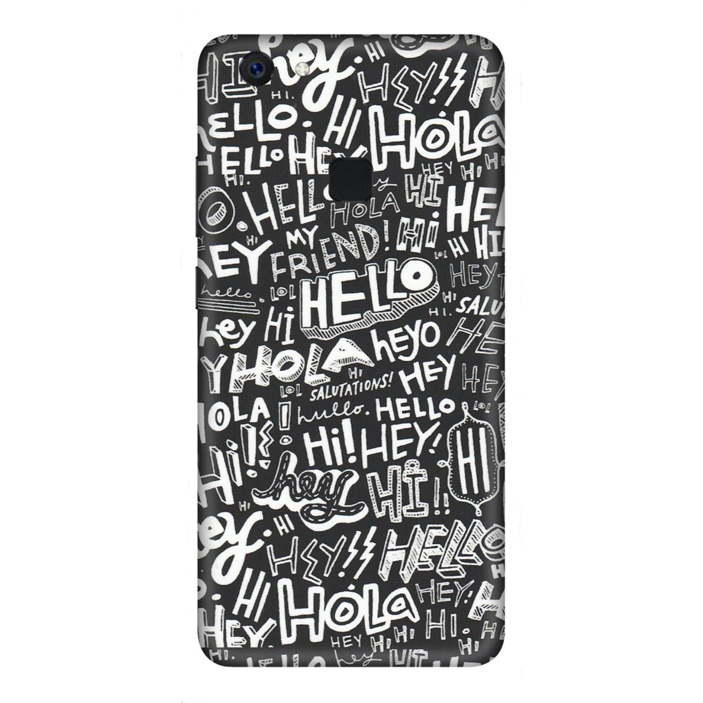 VIVO Z/V/X/T/U/S Series Phone Skins (All Models) - Hi Hello Doodles - Matte Finish (M-25) Vivo Z10