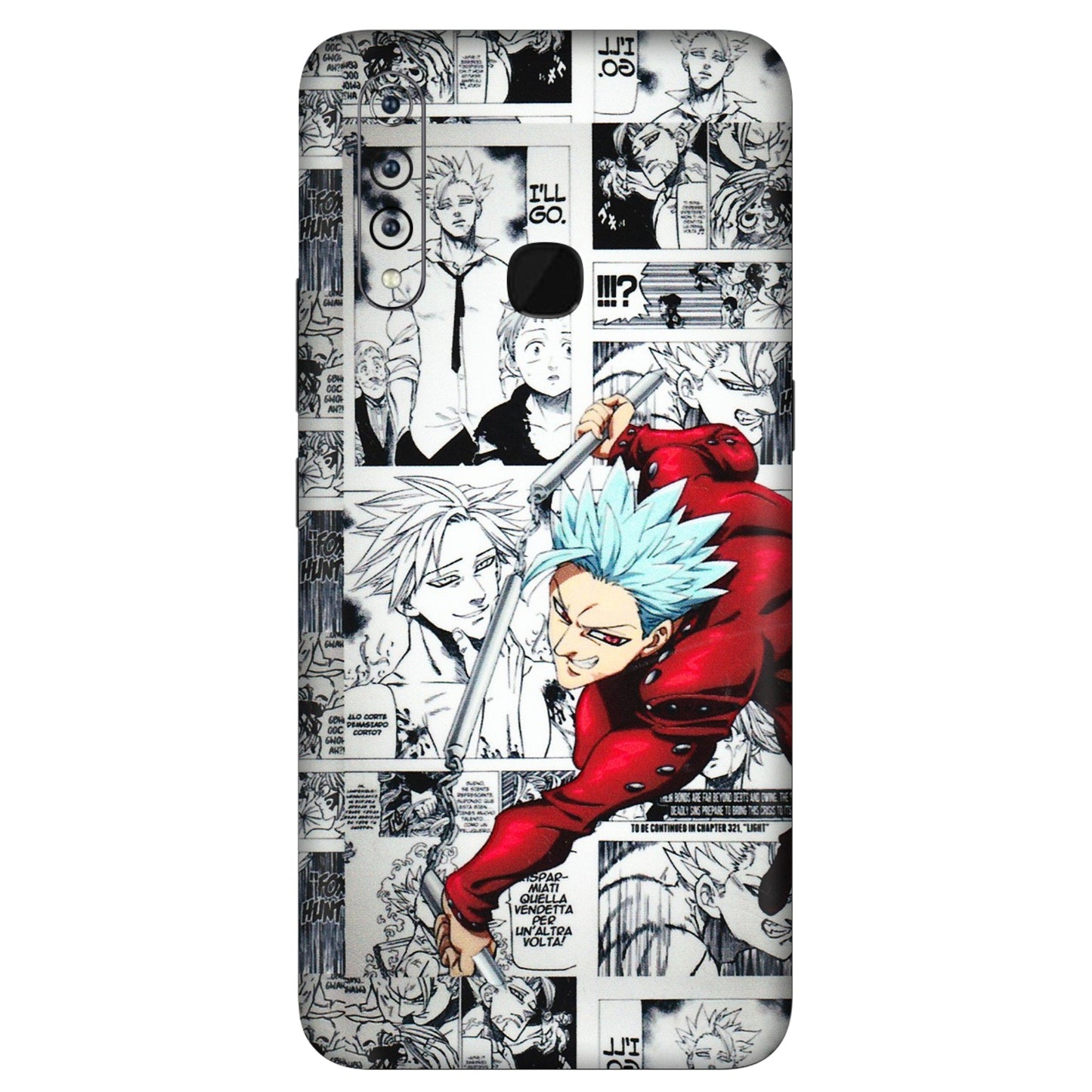 VIVO Z/V/X/T/U/S Series Phone Skins (All Models) - Anime Comic - 3D Embossed Finish (L-192) Vivo Z1 Pro