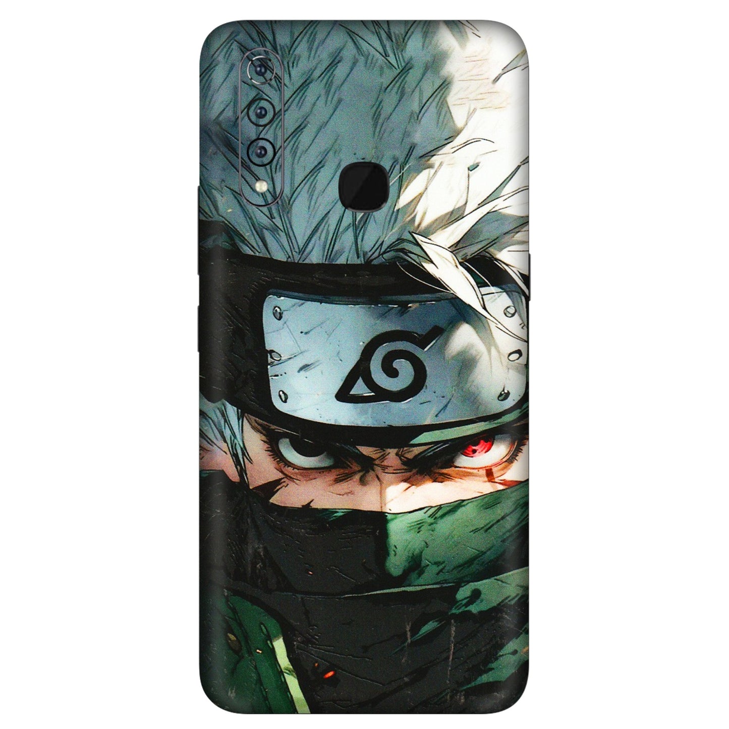 VIVO Z/V/X/T/U/S Series Phone Skins (All Models) - Kakashi Red Eye Focus - 3D Embossed Finish (L-227) Vivo Z1 Pro