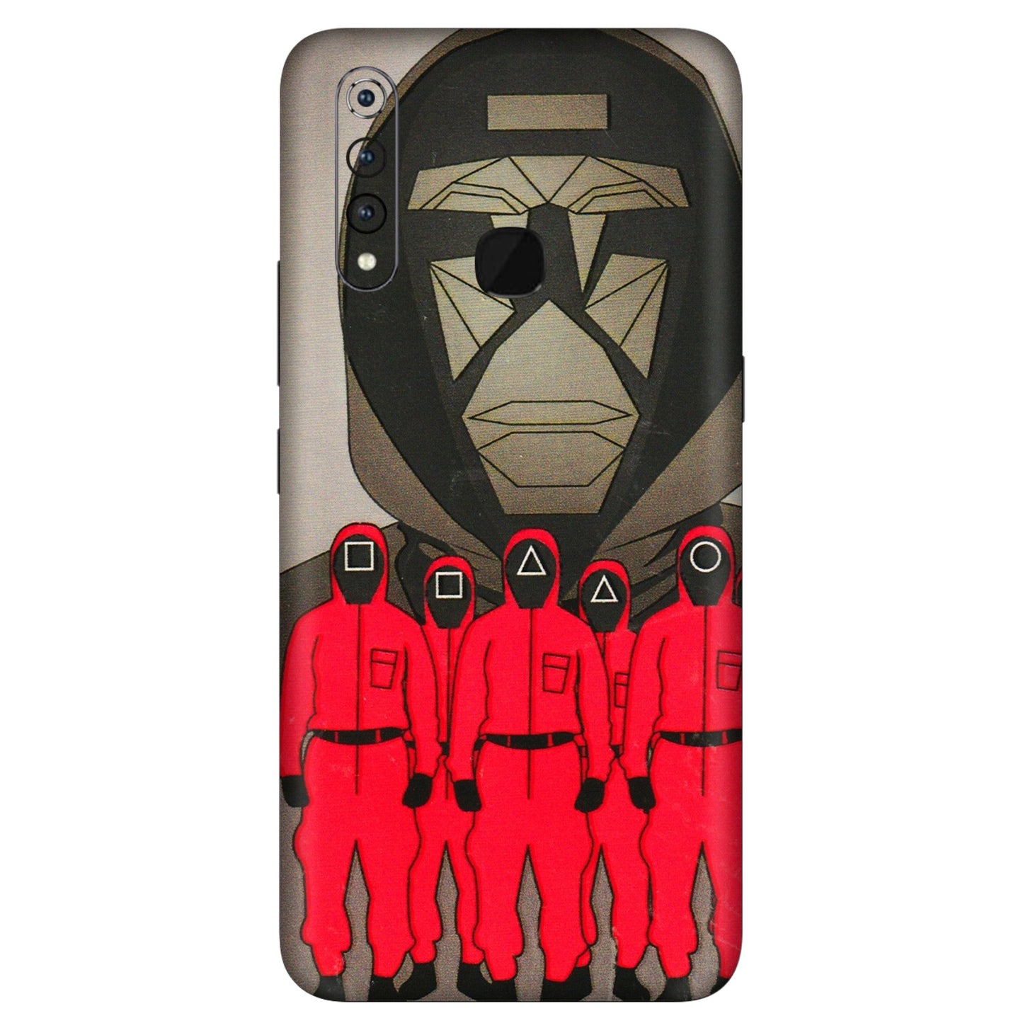 VIVO Z/V/X/T/U/S Series Phone Skins (All Models) - Squid Game Hero - 3D Embossed Finish (L-245) Vivo Z1 Pro
