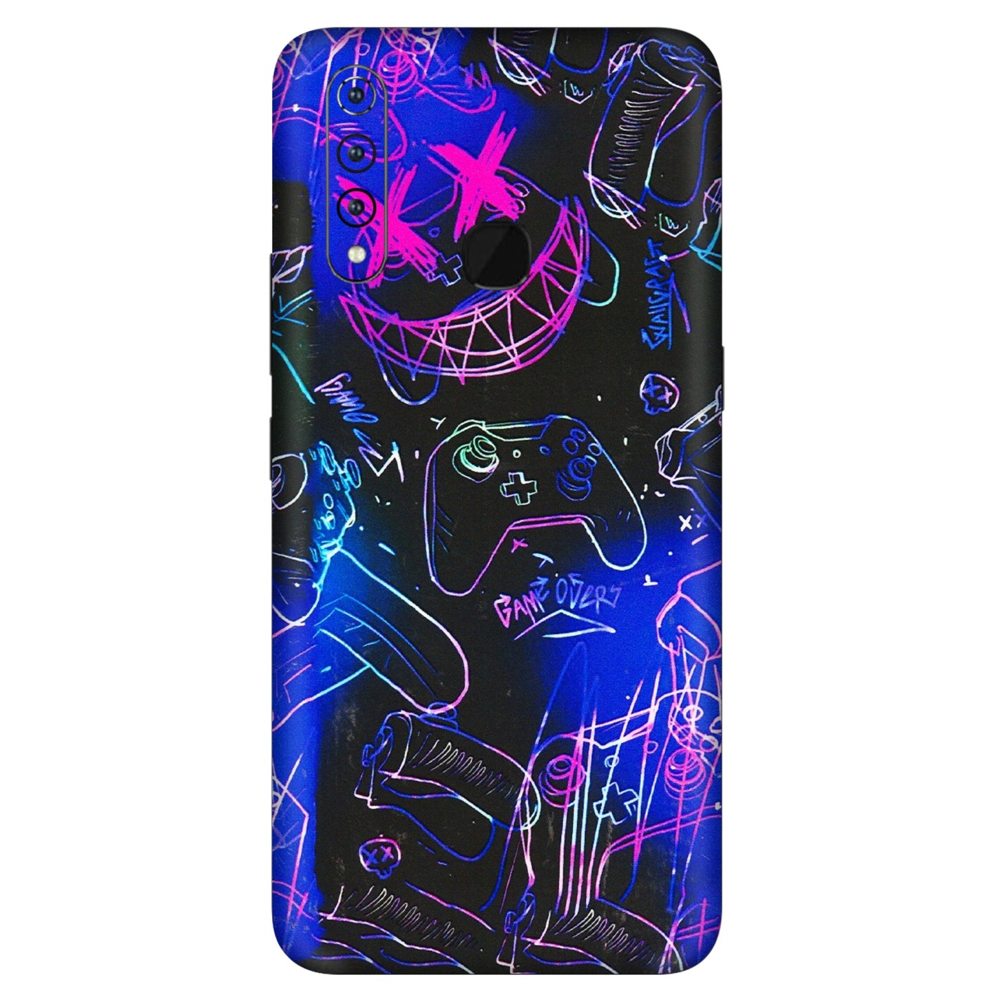 VIVO Z/V/X/T/U/S Series Phone Skins (All Models) - Gamers Paradise - 3D Embossed Finish (L-258) Vivo Z1 Pro