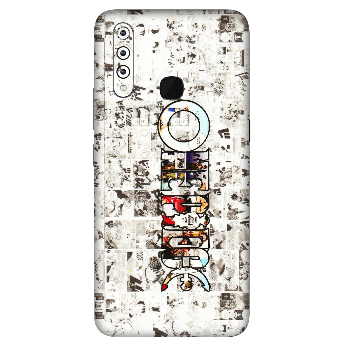 VIVO Z/V/X/T/U/S Series Phone Skins (All Models) - One Piece Manga - 3D Embossed Finish (L-26) Vivo Z1 Pro