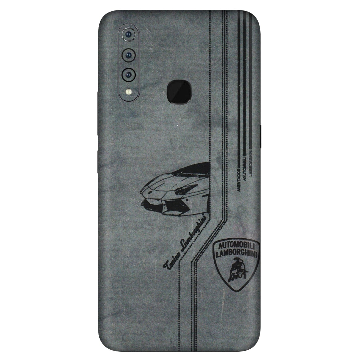 VIVO Z/V/X/T/U/S Series Phone Skins (All Models) - New Lamborgini Aventador - 3D Embossed Finish (L-321) Vivo Z1 Pro