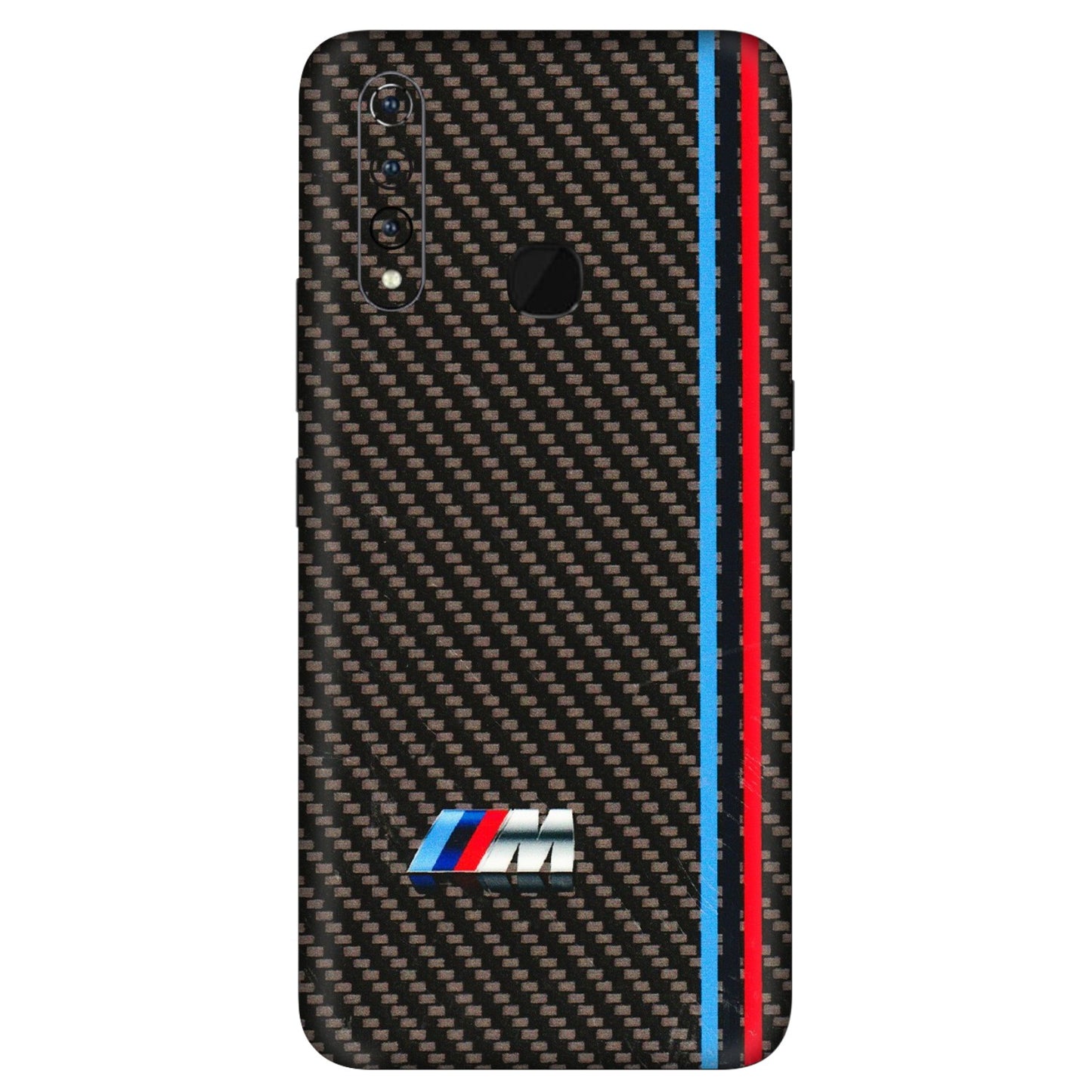 VIVO Z/V/X/T/U/S Series Phone Skins (All Models) - BM Carbon Fiber Feels - 3D Embossed Finish (L-38) Vivo Z1 Pro