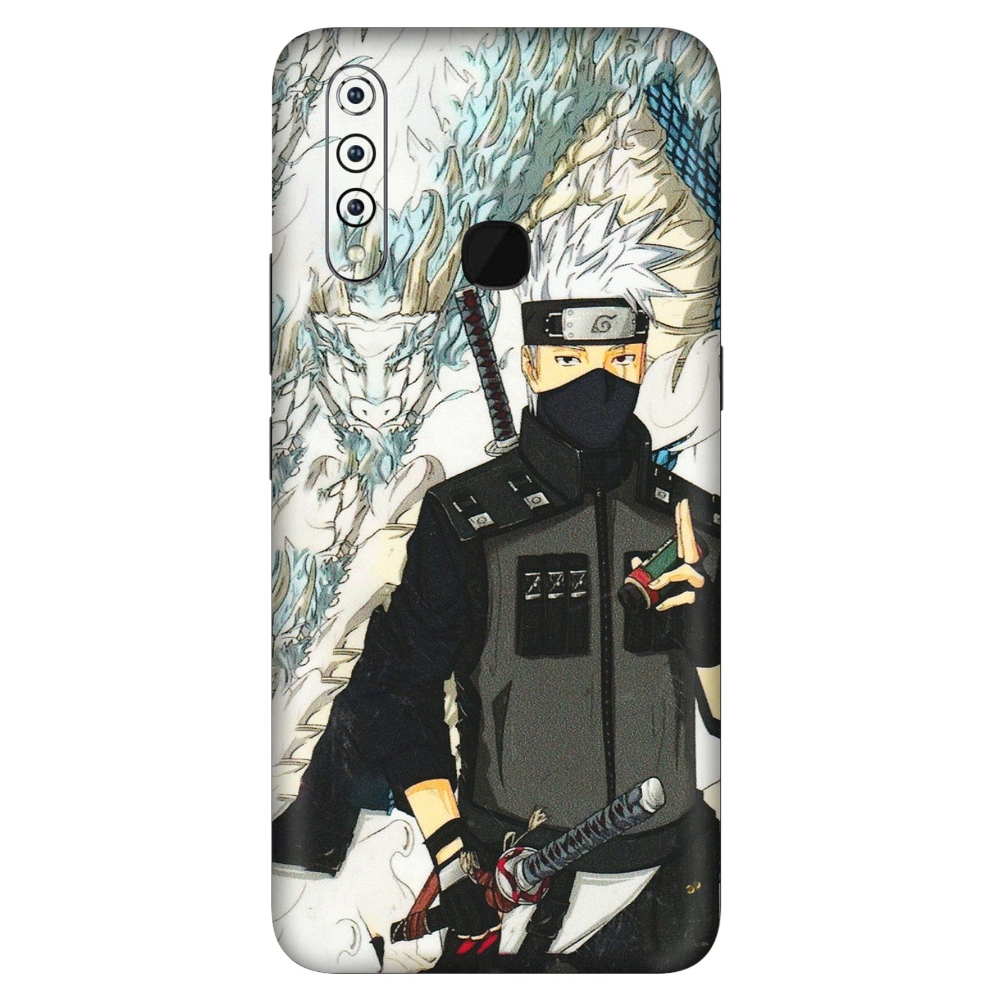 VIVO Z/V/X/T/U/S Series Phone Skins (All Models) - Kakashi Hatake Naruto Anime - 3D Embossed Finish (L-46) Vivo Z1 Pro