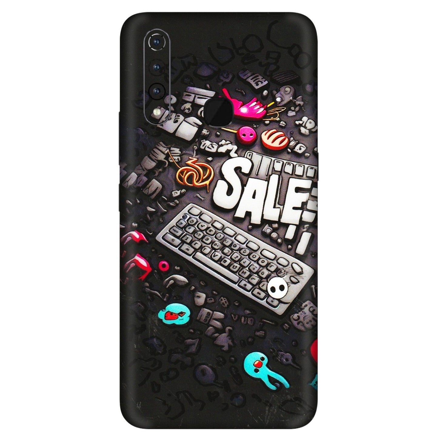 VIVO Z/V/X/T/U/S Series Phone Skins (All Models) - Gadgets Sale - 3D Embossed Finish (L-50) Vivo Z1 Pro