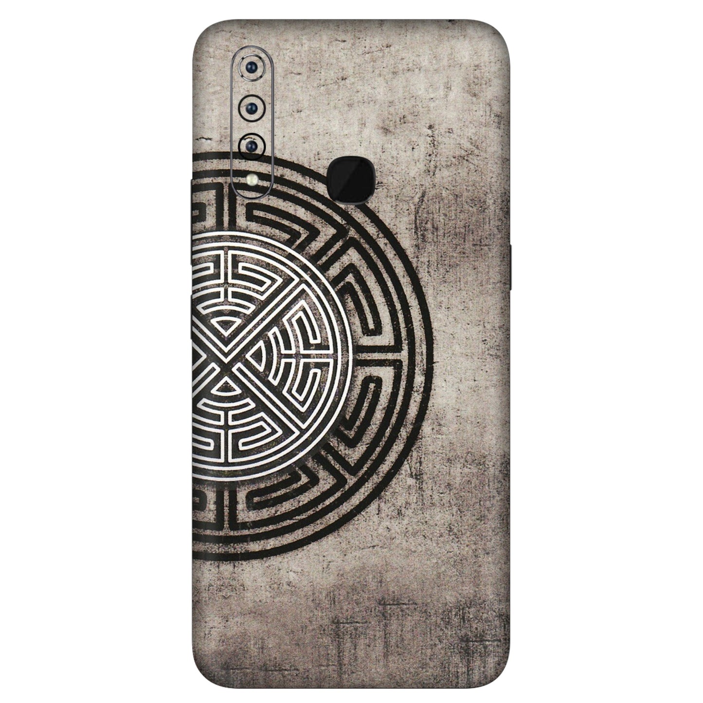 VIVO Z/V/X/T/U/S Series Phone Skins (All Models) - Mysterious Circular Design - 3D Embossed Finish (L-63) Vivo Z1 Pro
