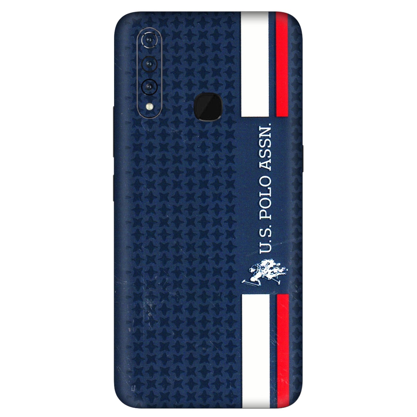 VIVO Z/V/X/T/U/S Series Phone Skins (All Models) - US POLO Designer Brand - 3D Embossed Finish (L-65) Vivo Z1 Pro