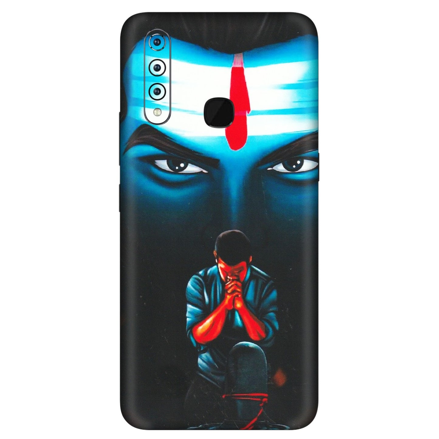 VIVO Z/V/X/T/U/S Series Phone Skins (All Models) - Mahakal Bhakt - Matte Finish (M-112) Vivo Z1 Pro