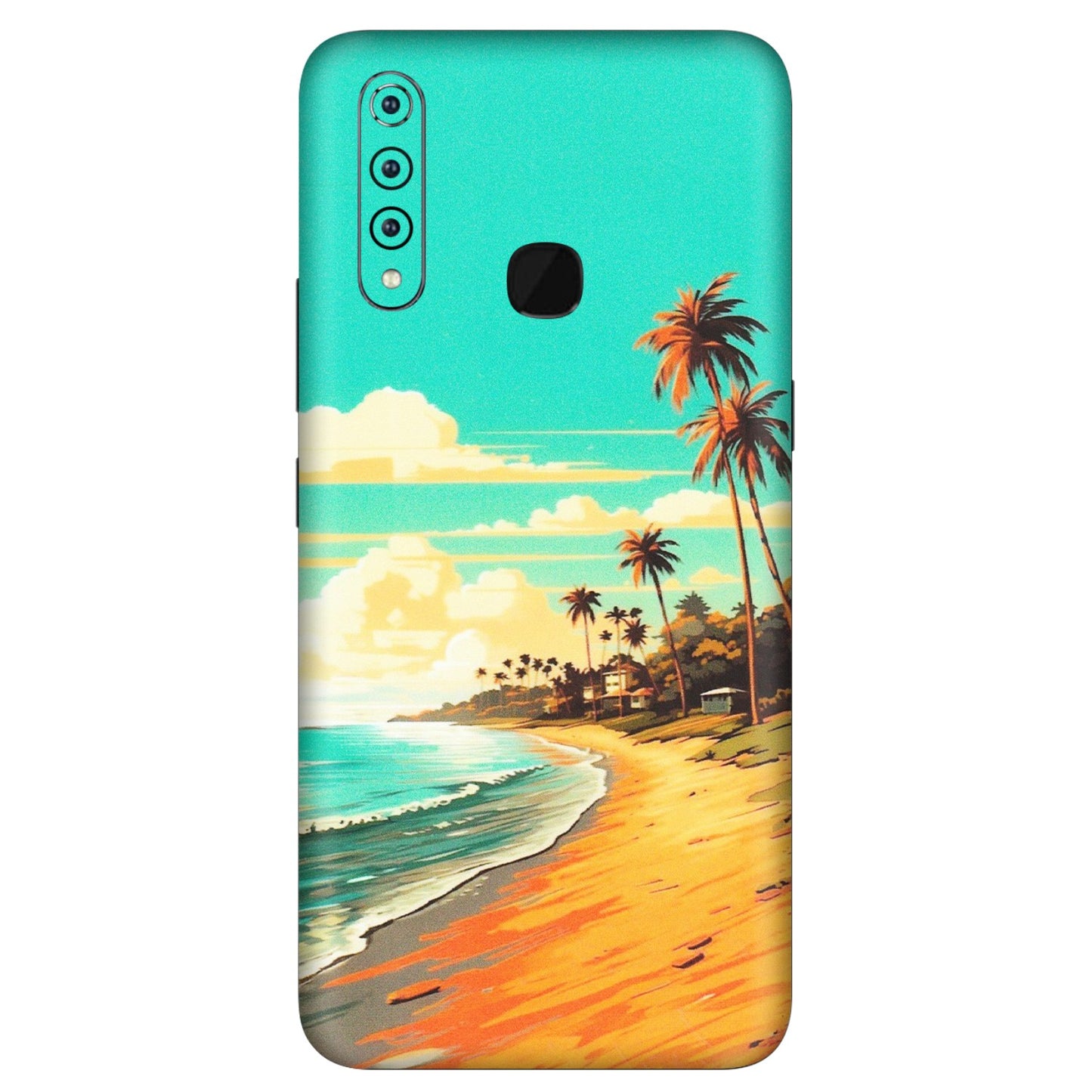 VIVO Z/V/X/T/U/S Series Phone Skins (All Models) - Miami Beach - Matte Finish (M-136) Vivo Z1 Pro