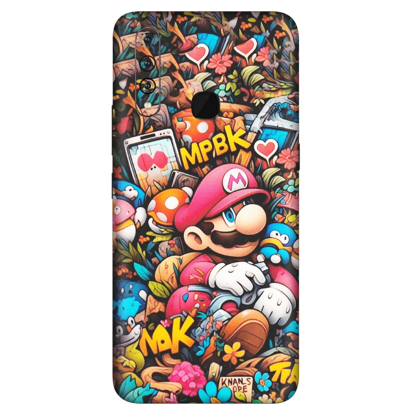 VIVO Z/V/X/T/U/S Series Phone Skins (All Models) - Super Mario Bros Artistic - Matte Finish (M-173) Vivo Z1 Pro