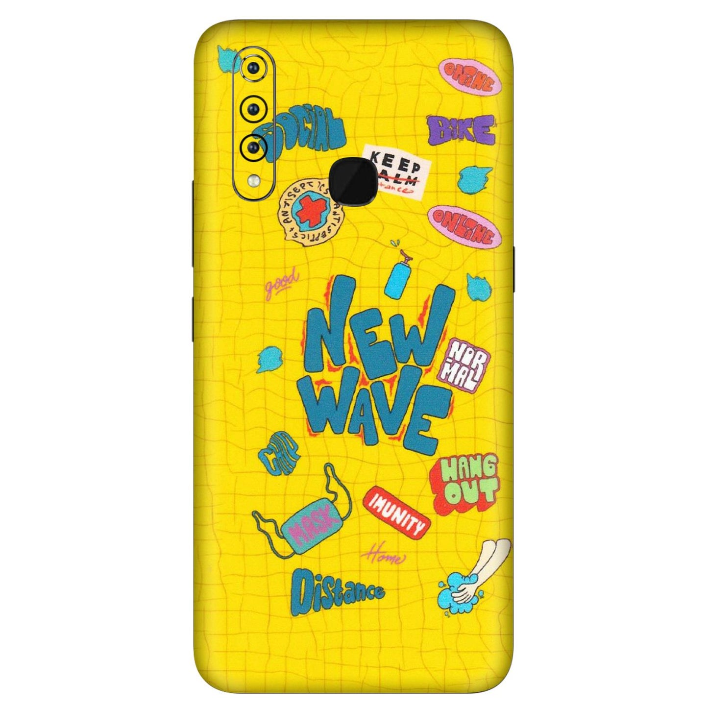 VIVO Z/V/X/T/U/S Series Phone Skins (All Models) - New Wave Life - Matte Finish (M-17) Vivo Z1 Pro