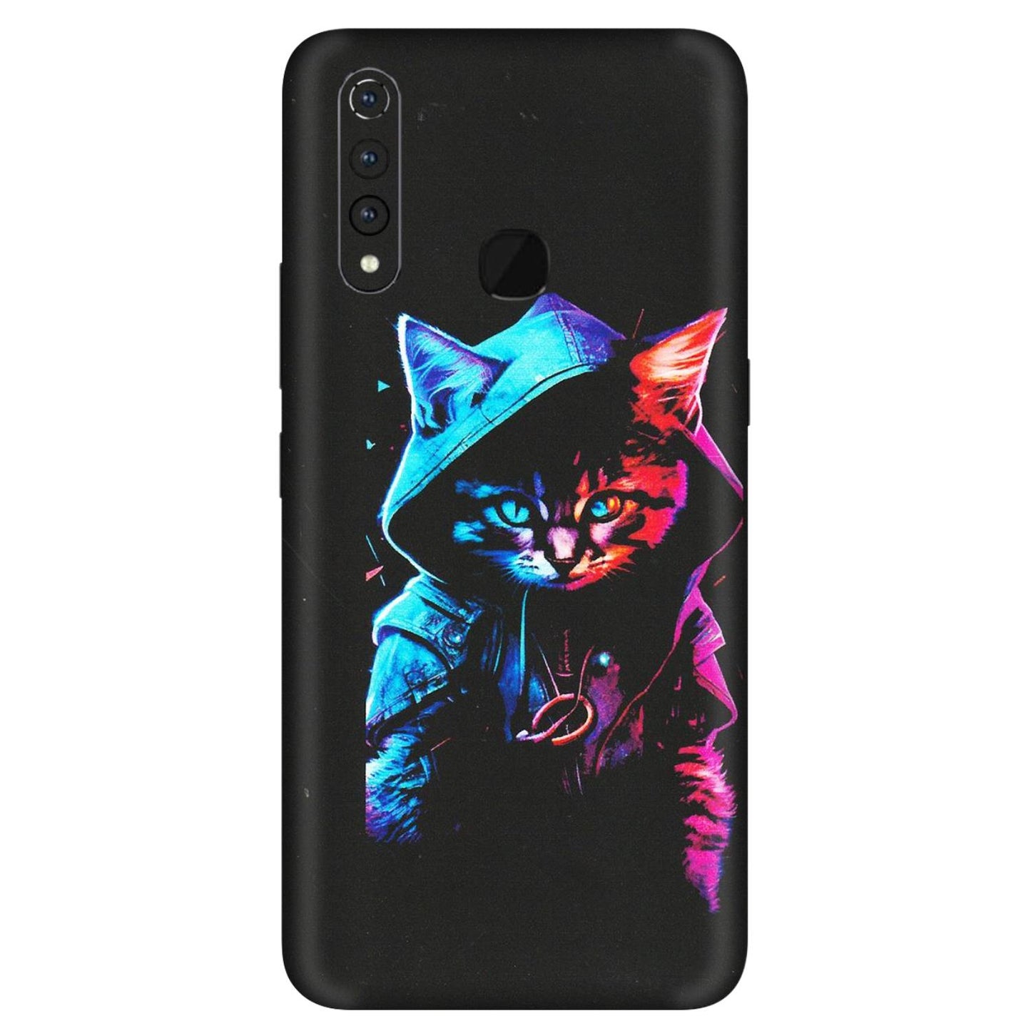 VIVO Z/V/X/T/U/S Series Phone Skins (All Models) - Cyberpunk Cat - Matte Finish (M-45) Vivo Z1 Pro