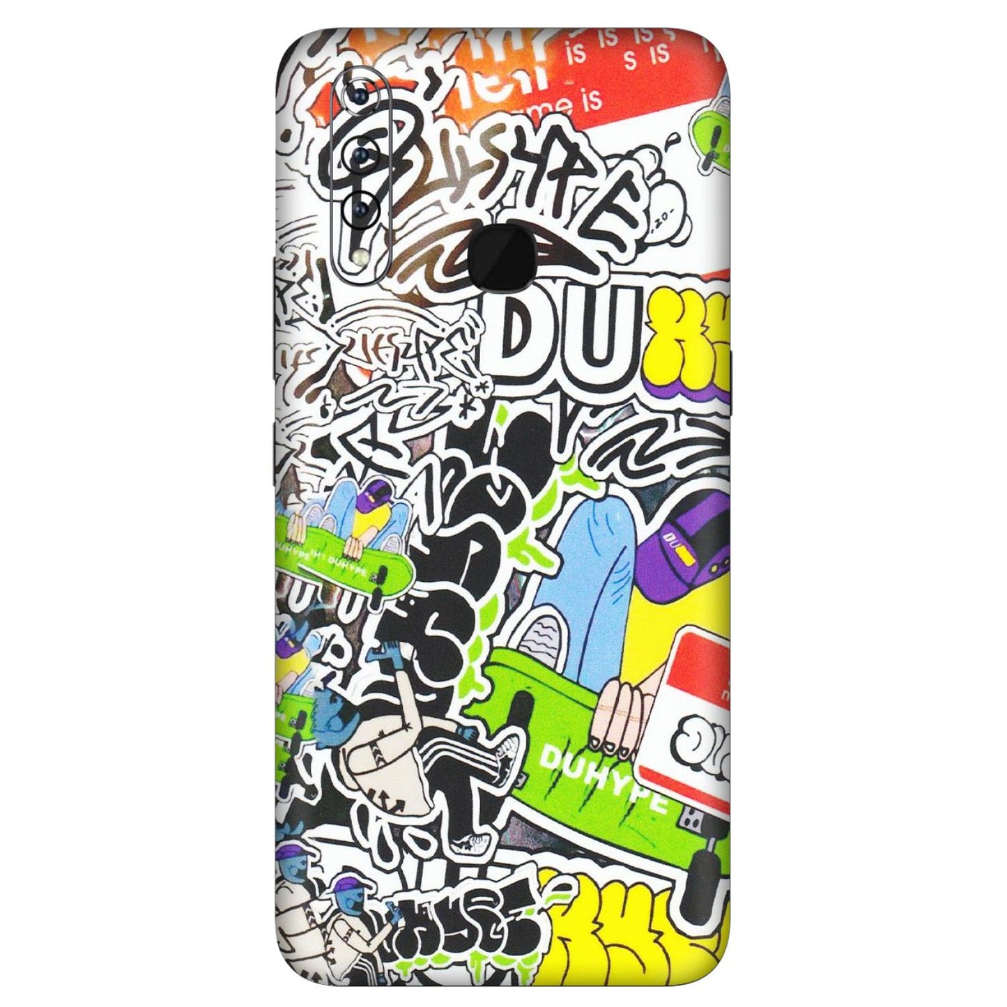 VIVO Z/V/X/T/U/S Series Phone Skins (All Models) - Dope Graffiti - Matte Finish (M-61) Vivo Z1 Pro