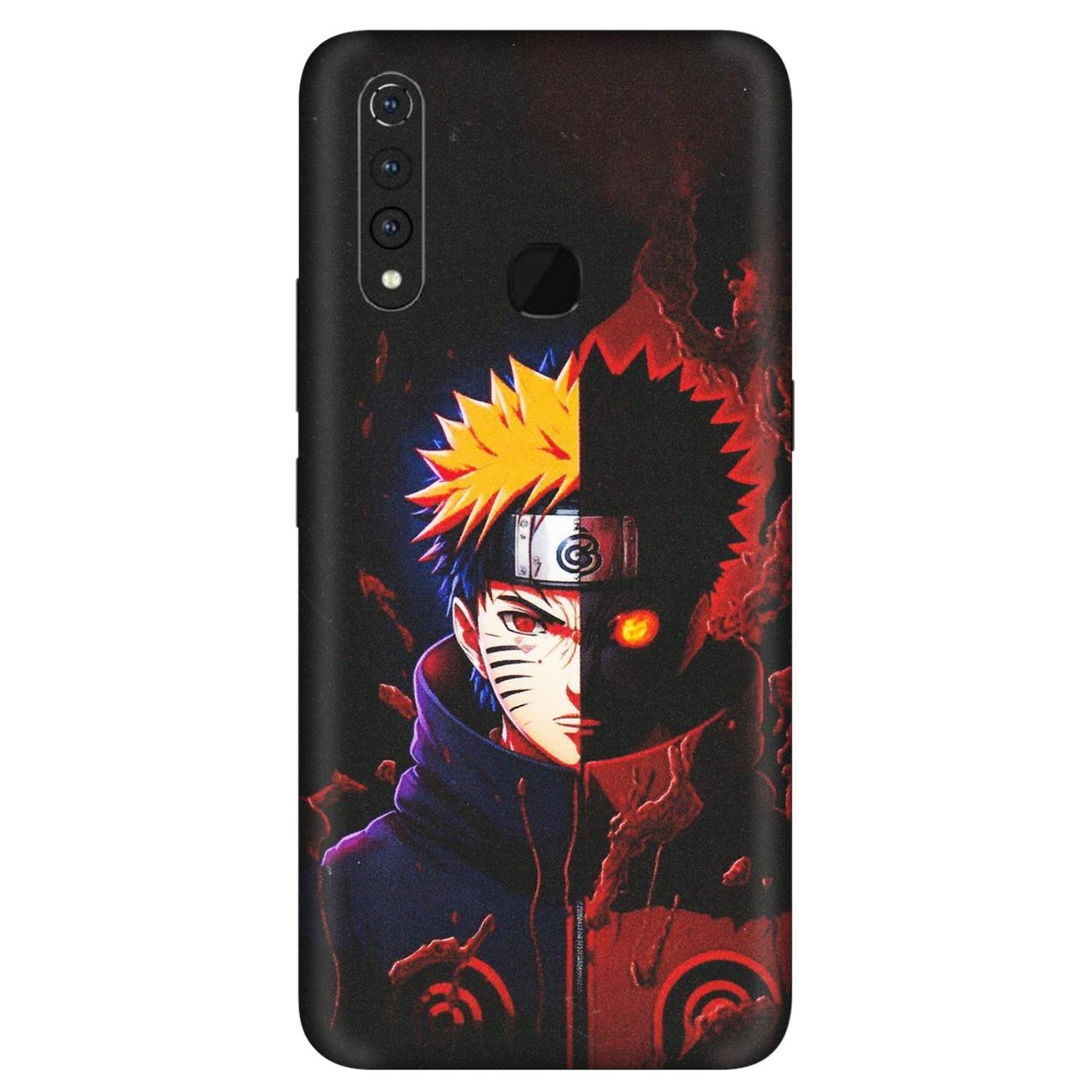 VIVO Z/V/X/T/U/S Series Phone Skins (All Models) - Naruto X Evil - Matte Finish (M-70) Vivo Z1 Pro