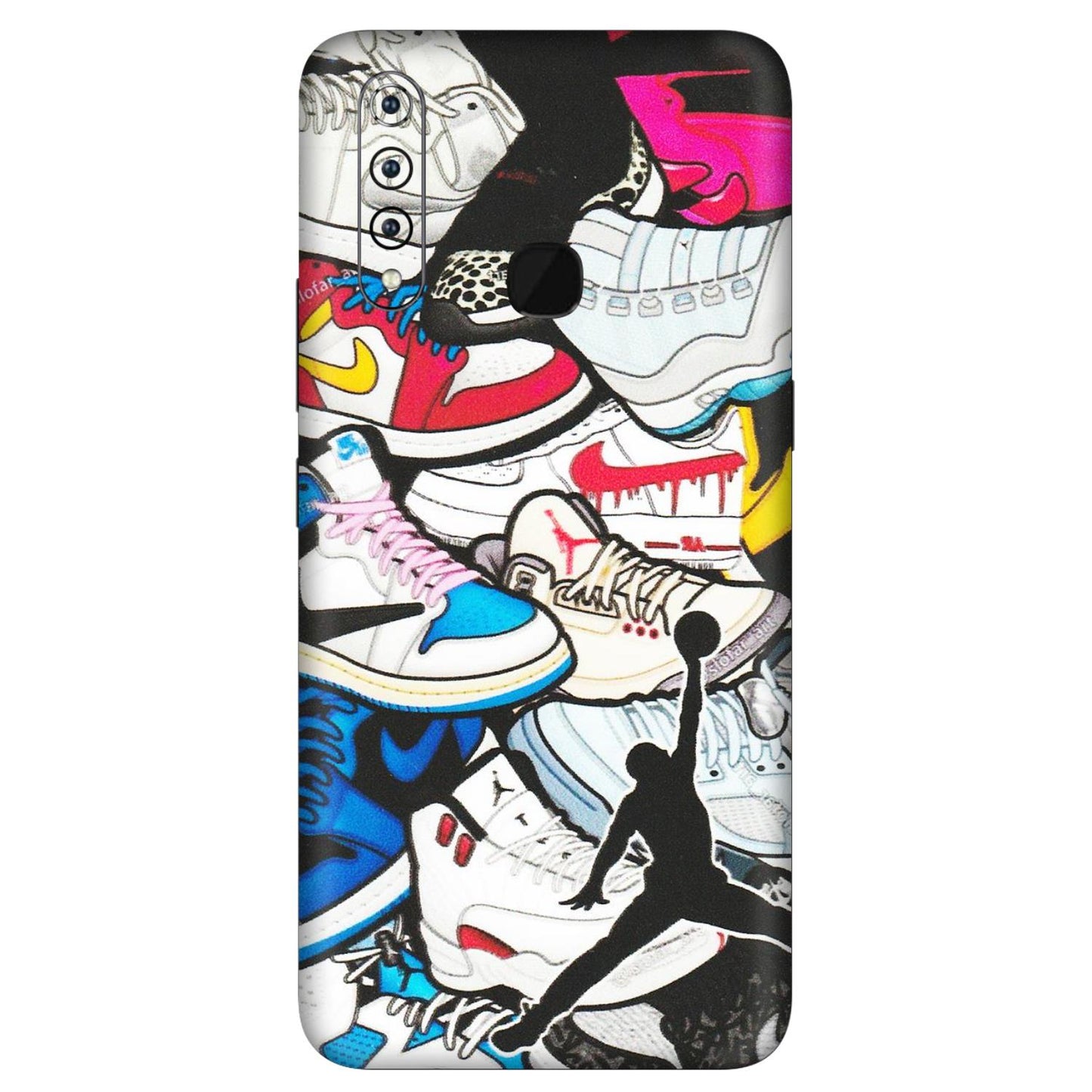 VIVO Z/V/X/T/U/S Series Phone Skins (All Models) - Jordan Sneakers Fan - Matte Finish (M-80) Vivo Z1 Pro