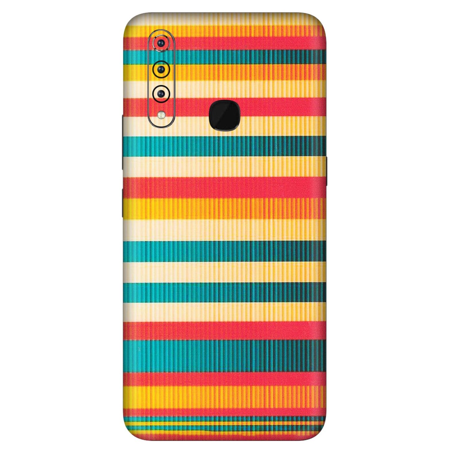 VIVO Z/V/X/T/U/S Series Phone Skins (All Models) - Colourful Stripes Soothing Effect - Matte Finish (M-86) Vivo Z1 Pro